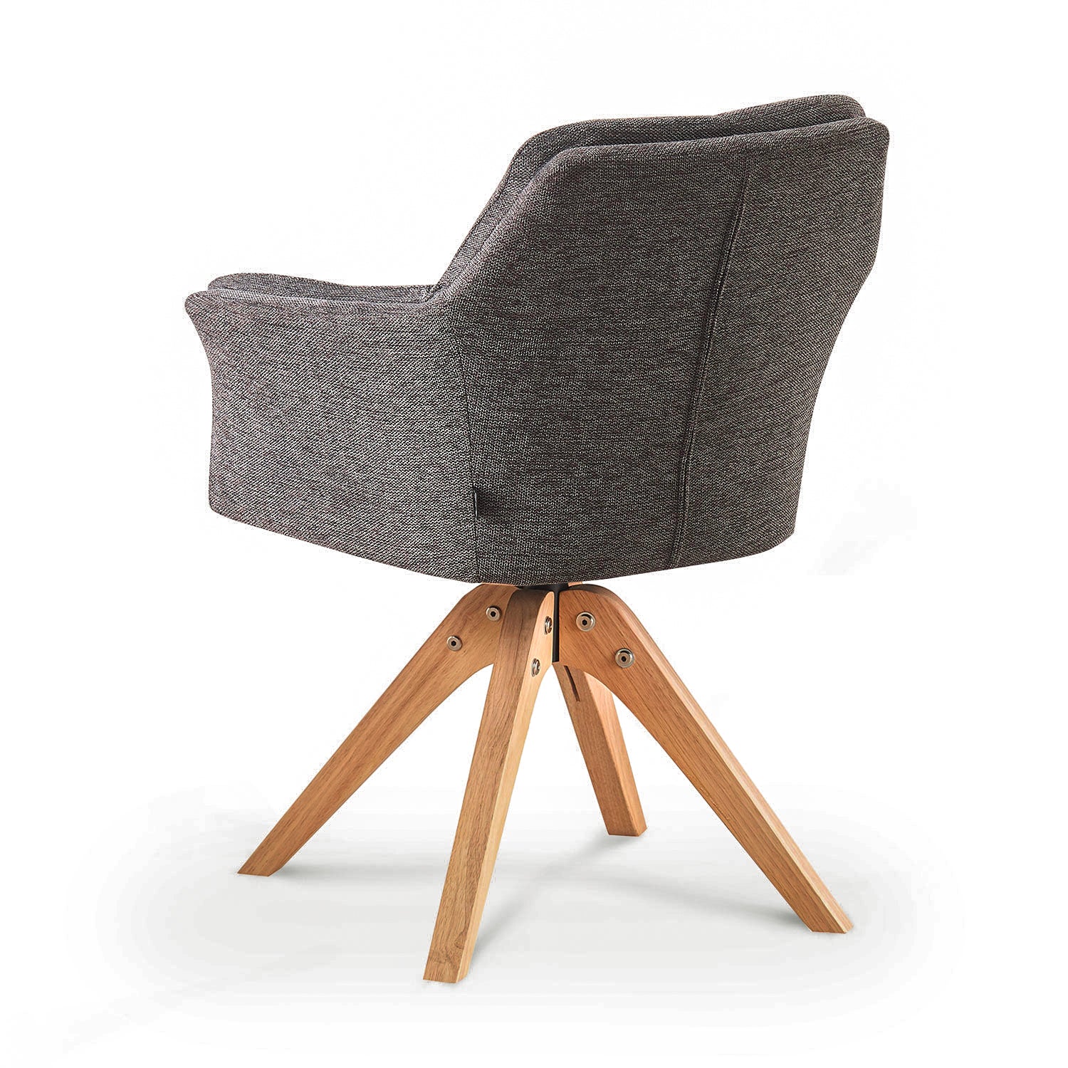 Esszimmerstuhl DAISY – Drehbarer Stuhl mit Armlehne & Holzgestell | B&D home