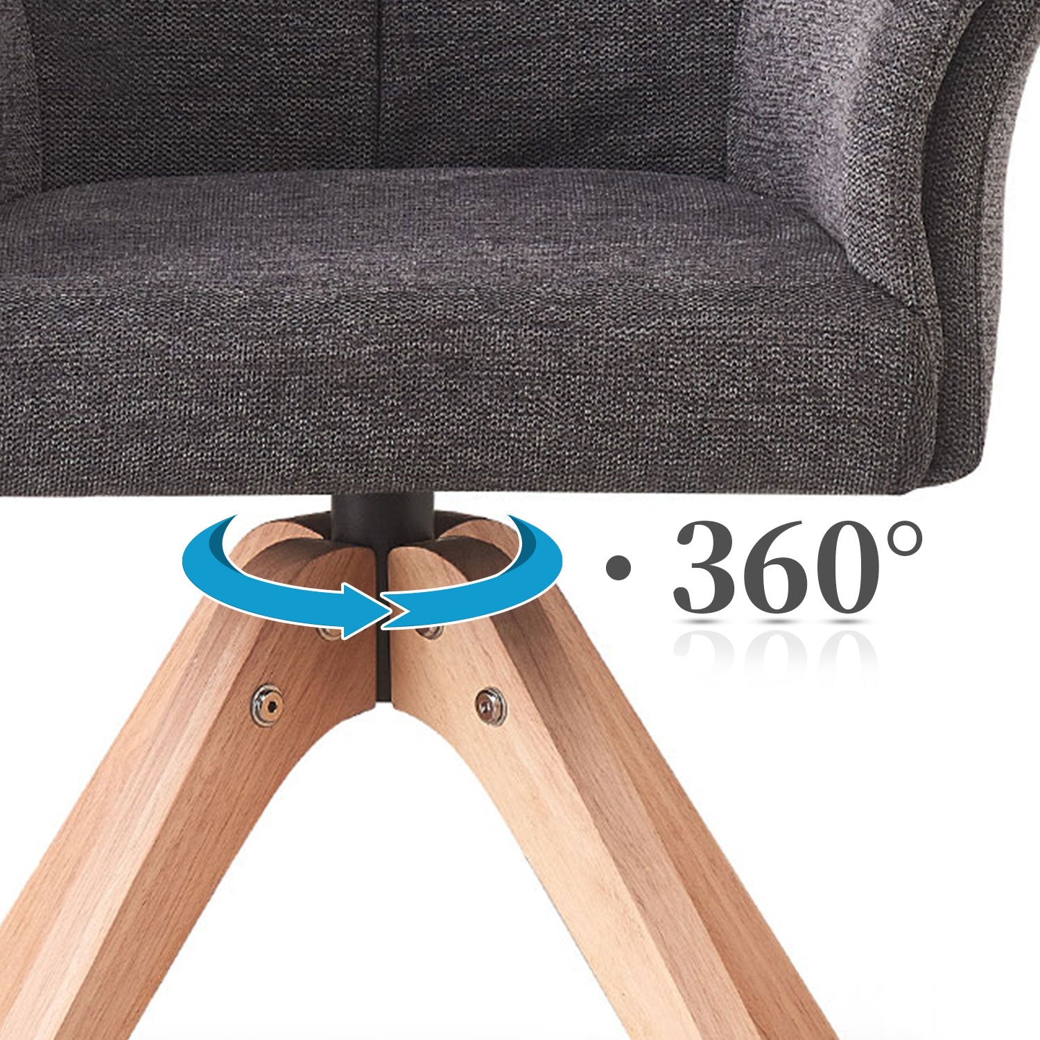 B-Ware Esszimmerstuhl DAISY, Anthrazit | komfortabel & stilvoll | B&D home