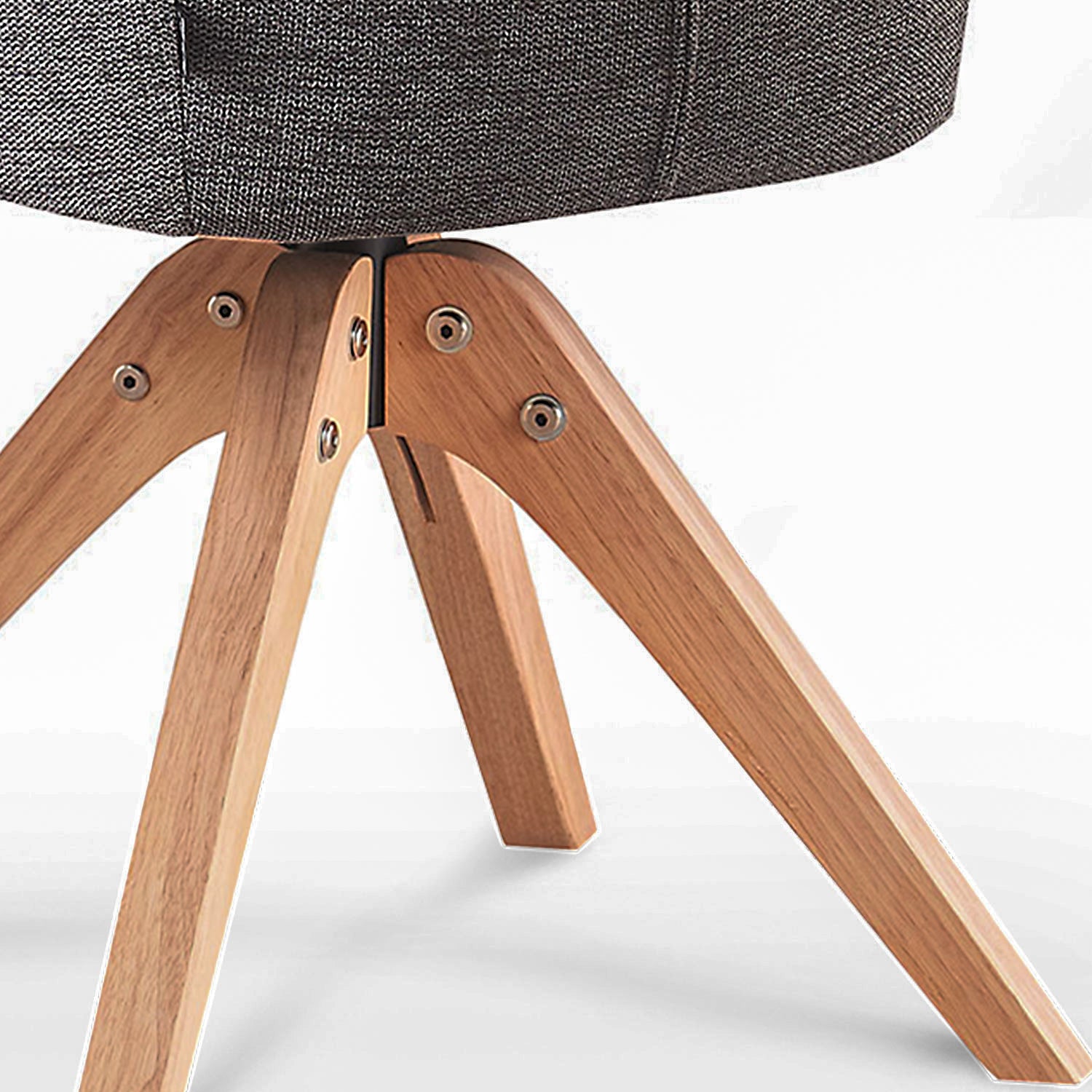 Esszimmerstuhl DAISY – Drehbarer Stuhl mit Armlehne & Holzgestell | B&D home