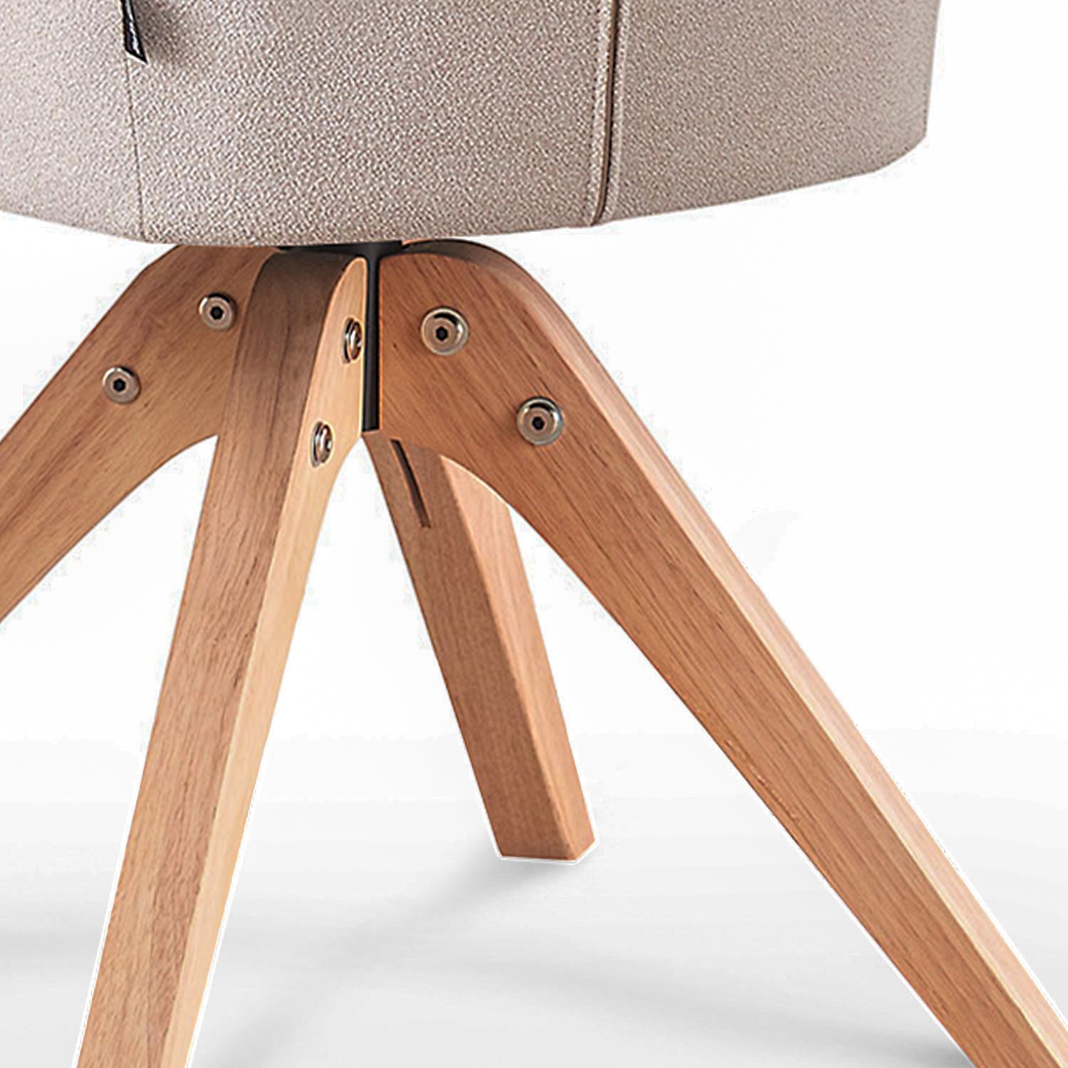 Esszimmerstuhl DAISY – Drehbarer Stuhl mit Armlehne & Holzgestell | B&D home