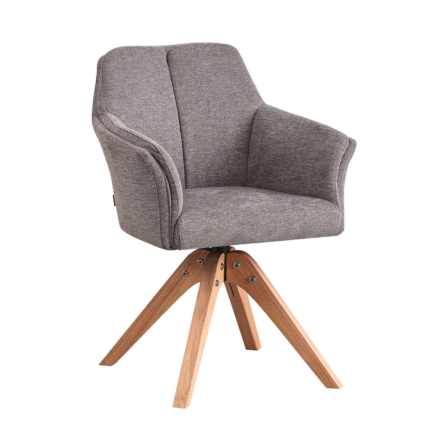 Esszimmerstuhl DAISY – Drehbarer Stuhl mit Armlehne & Holzgestell | B&D home
