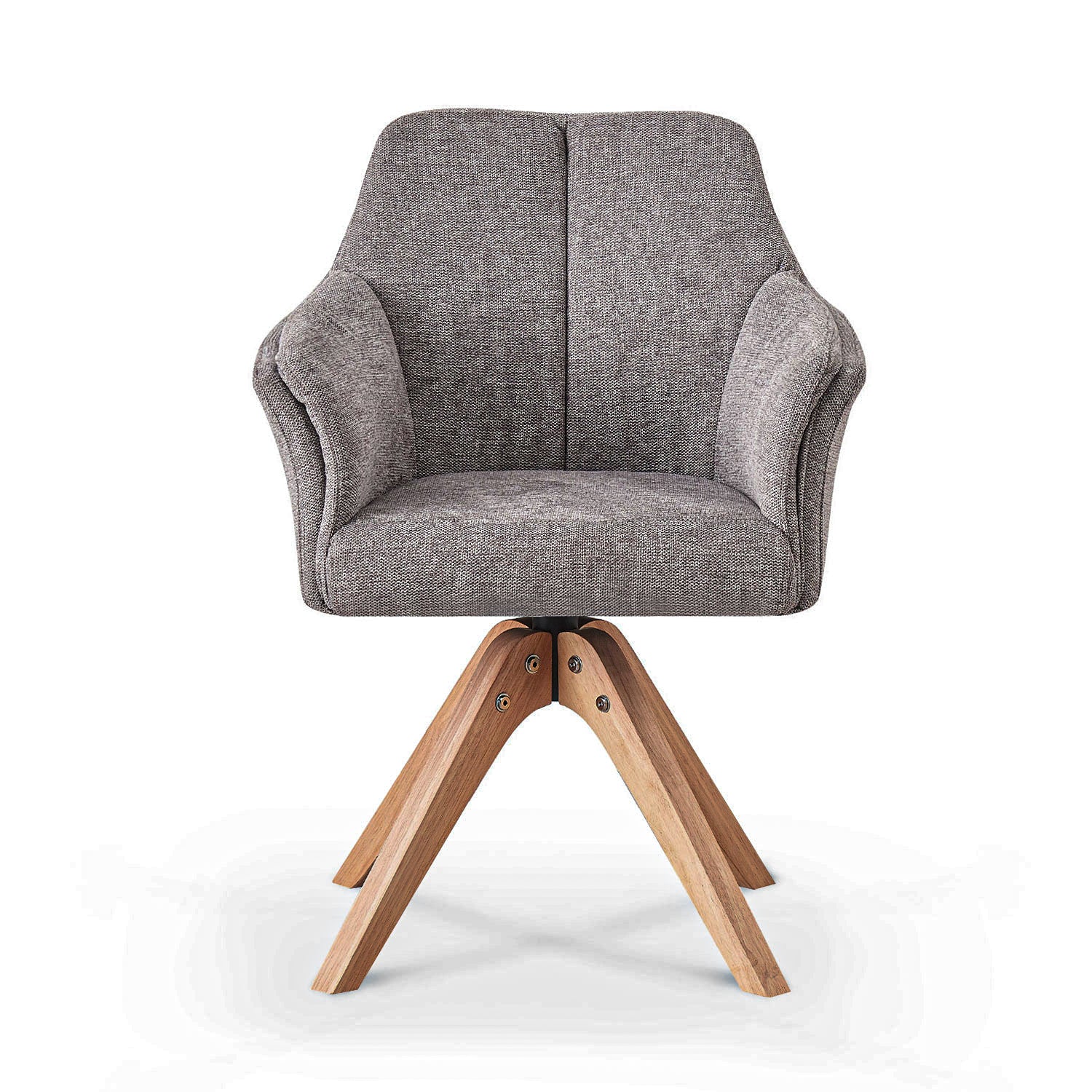 Esszimmerstuhl DAISY – Drehbarer Stuhl mit Armlehne & Holzgestell | B&D home