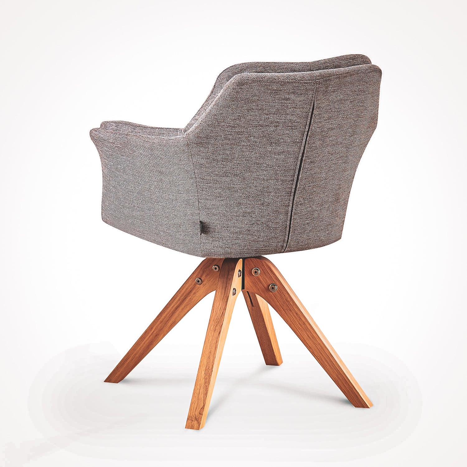 Esszimmerstuhl DAISY – Drehbarer Stuhl mit Armlehne & Holzgestell | B&D home
