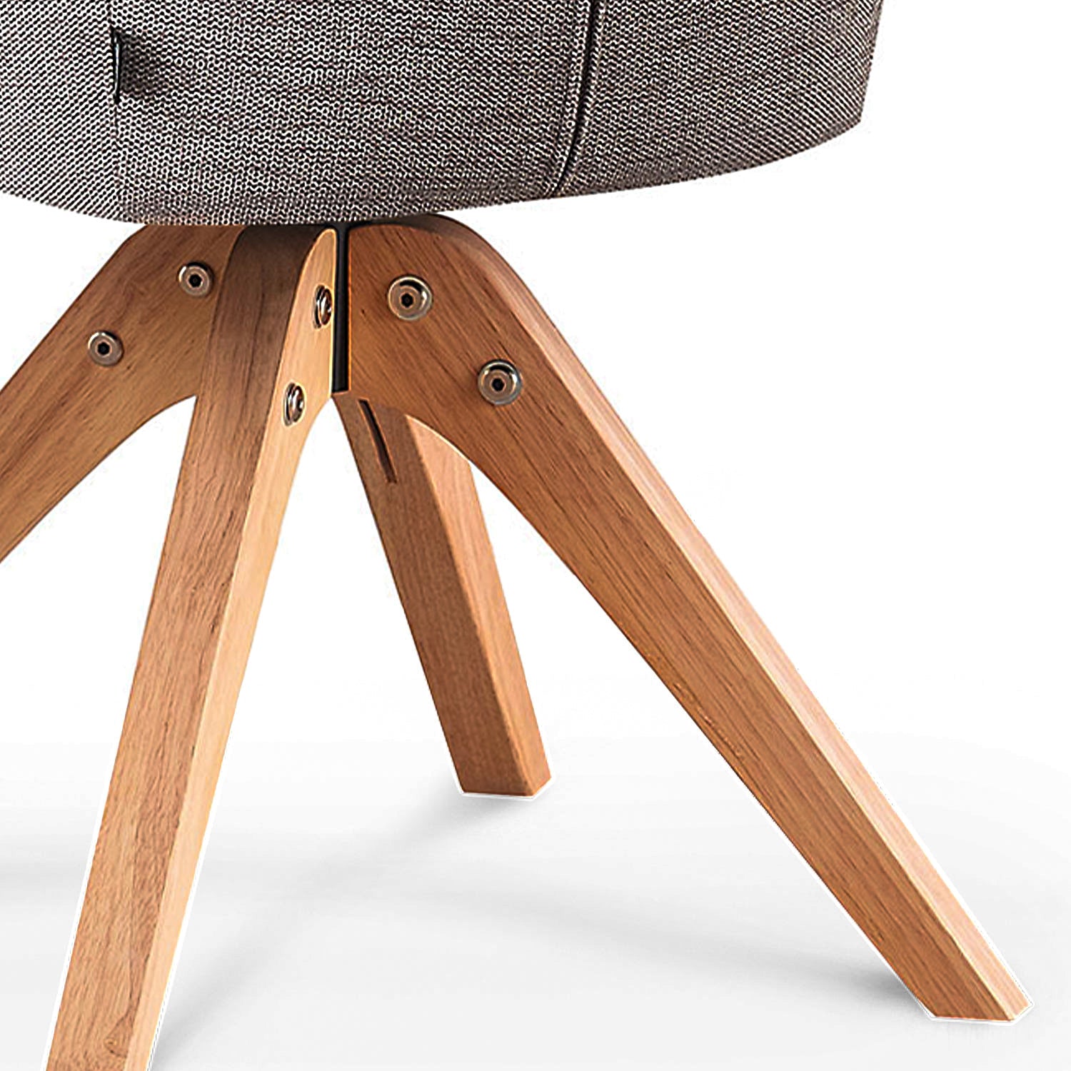 Esszimmerstuhl DAISY – Drehbarer Stuhl mit Armlehne & Holzgestell | B&D home