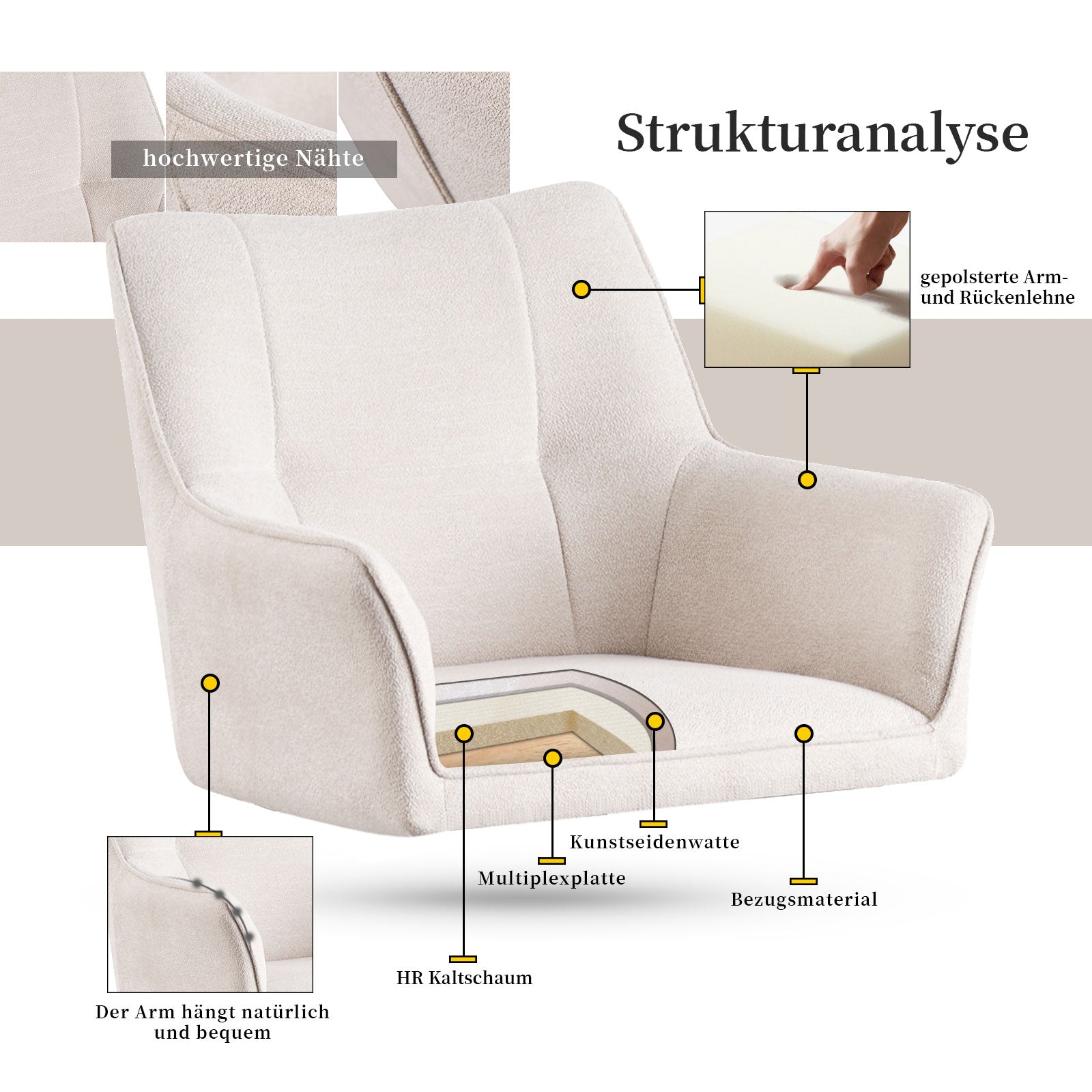 Dining chair BREIGHT (set of 2, 2 pieces)