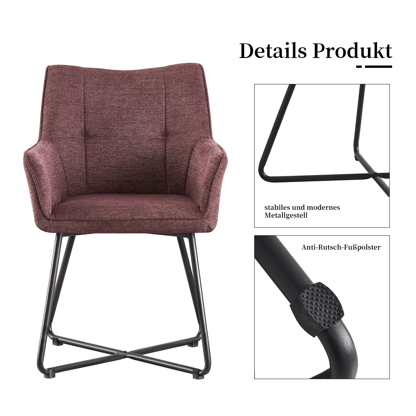 Dining chair BREIGHT (set of 2, 2 pieces)
