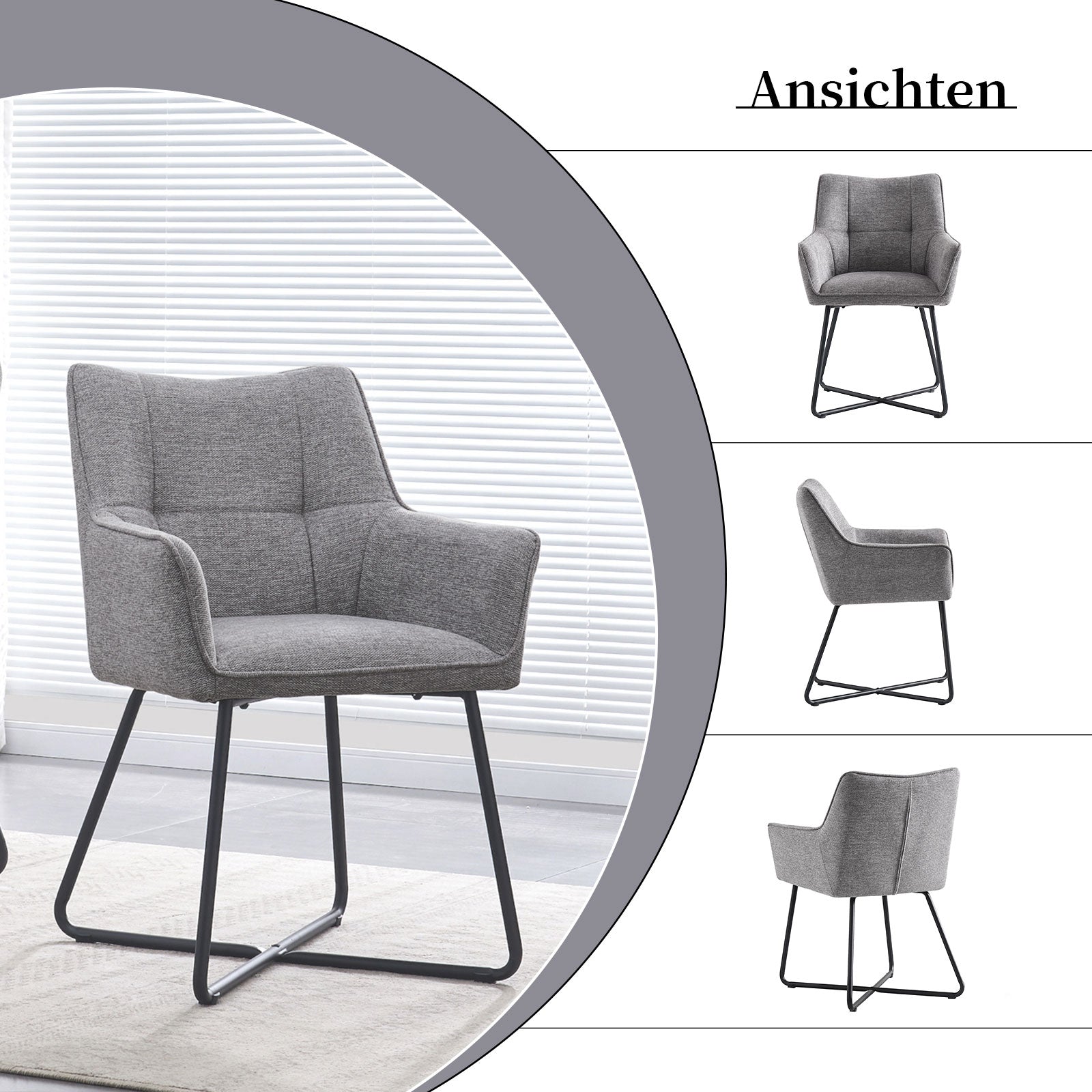 Dining chair BREIGHT (set of 2, 2 pieces)