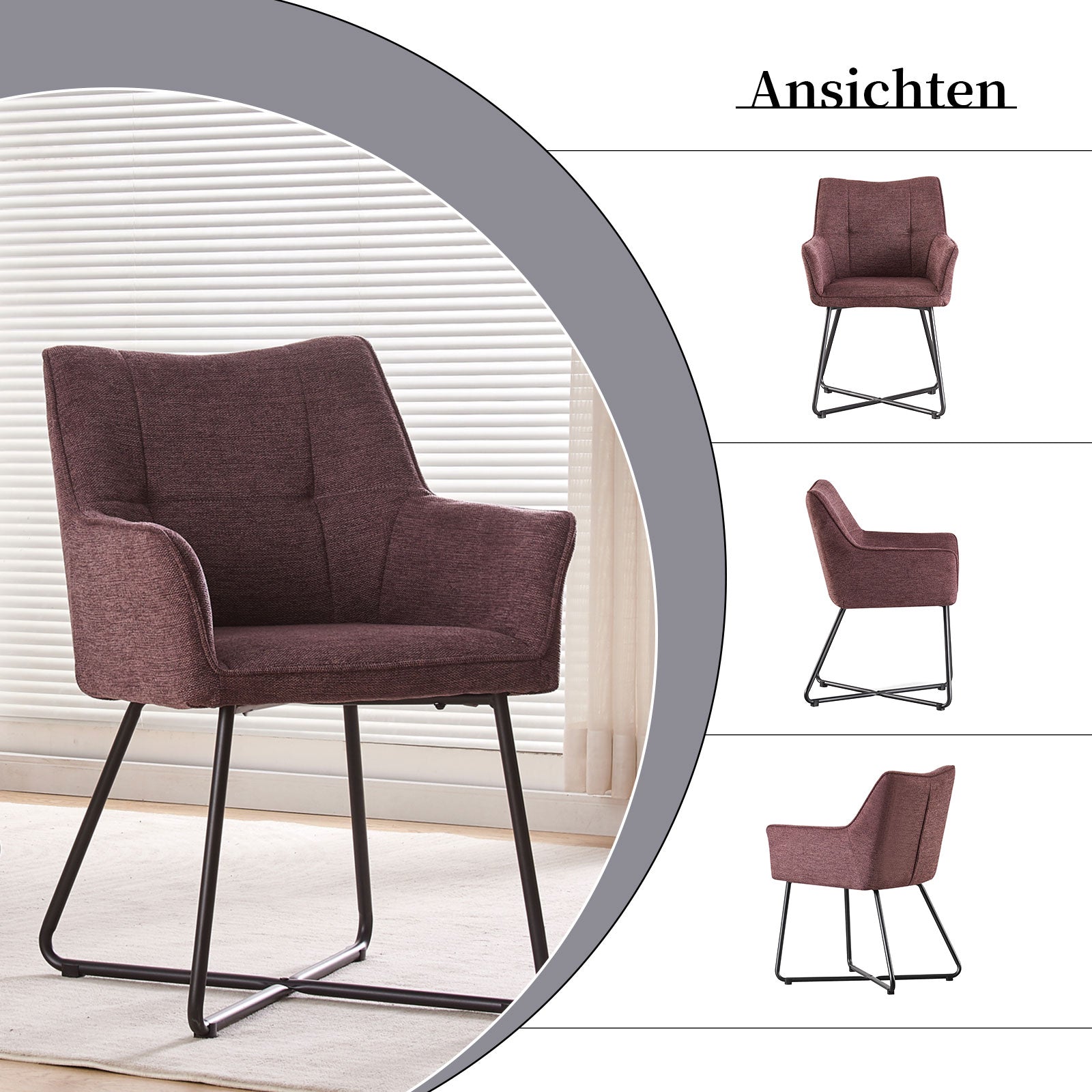 Dining chair BREIGHT (set of 2, 2 pieces)