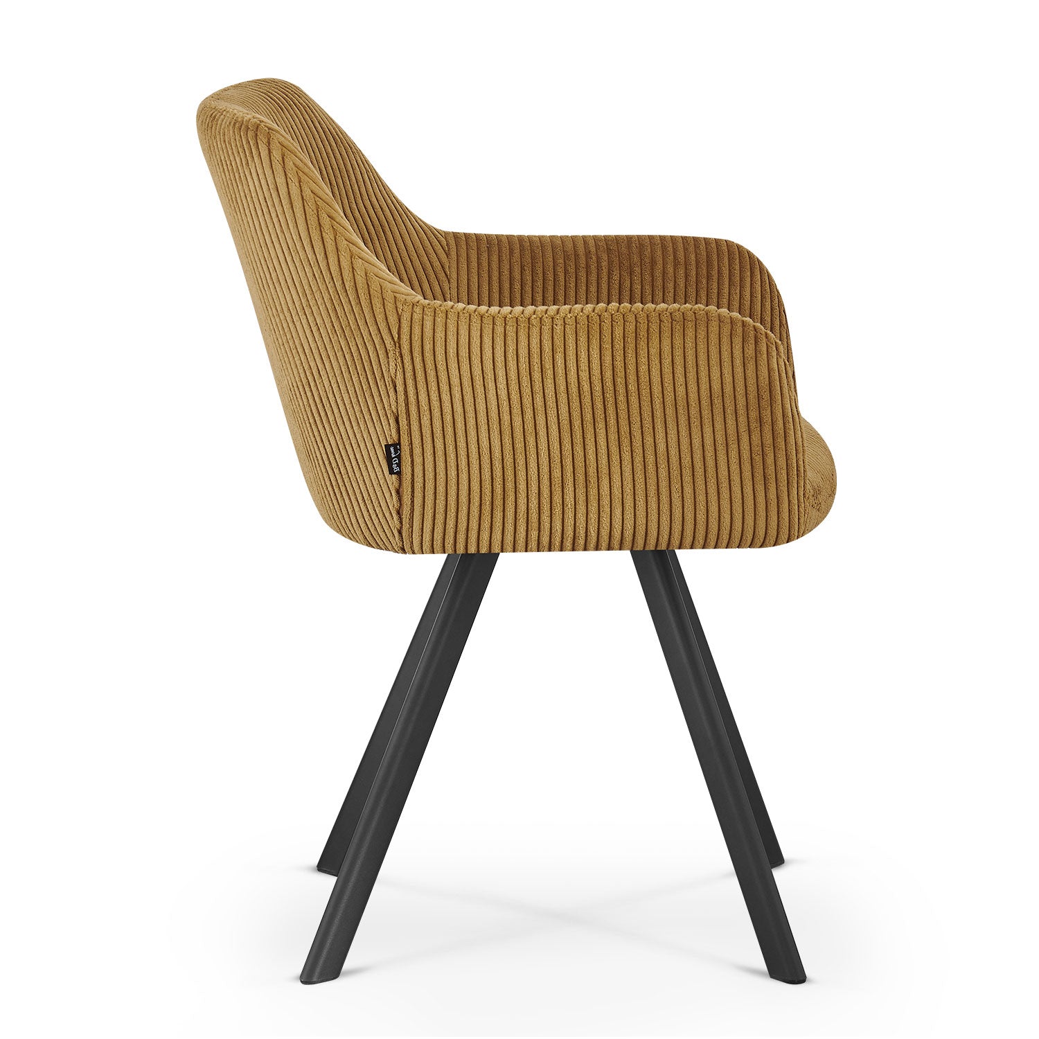 B-Ware Esszimmerstuhl CYRUS, 2er Set, Gelb | komfortabel & stilvoll | B&D home
