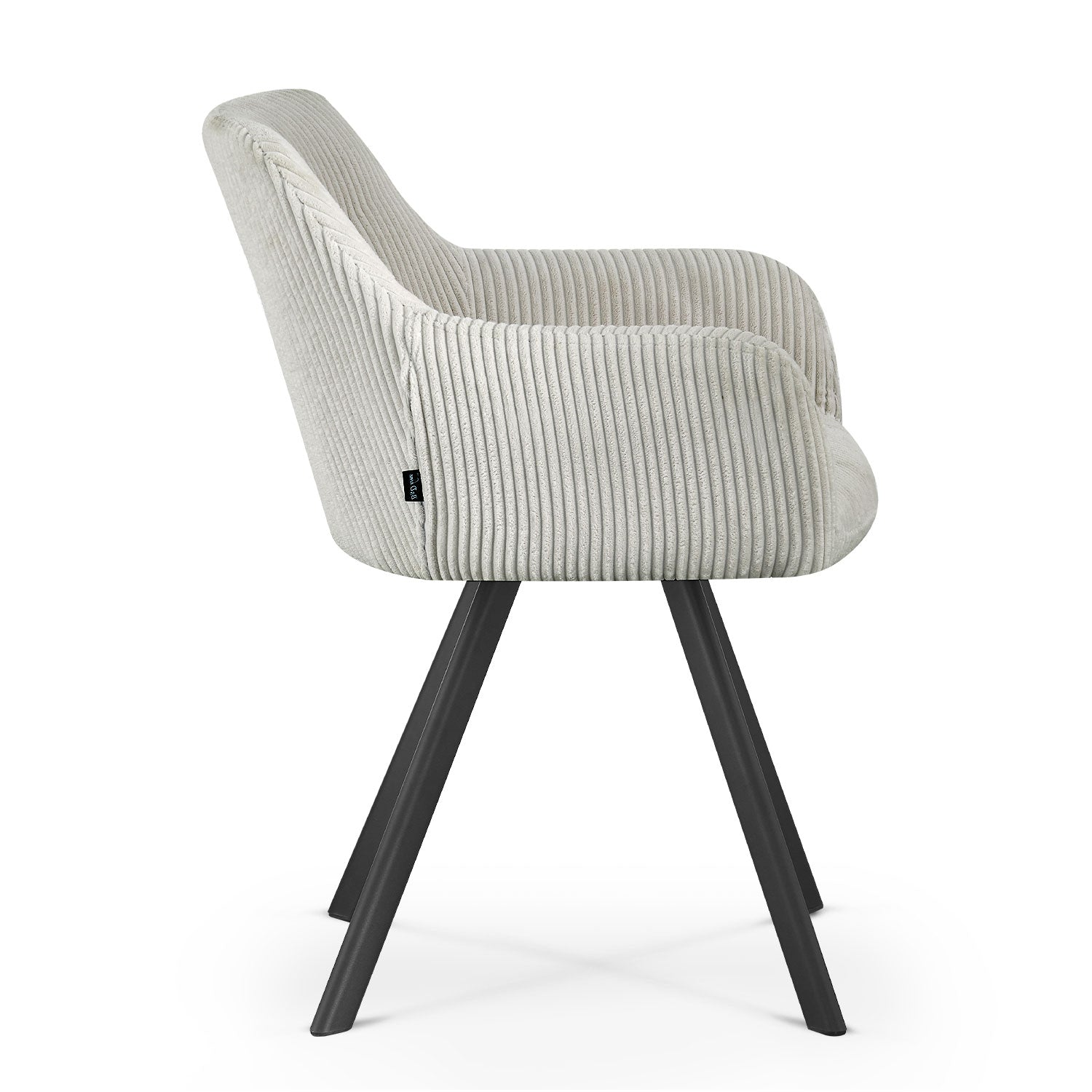 B-Ware Esszimmerstuhl CYRUS, 2er Set, Hellgrau | komfortabel & stilvoll | B&D home