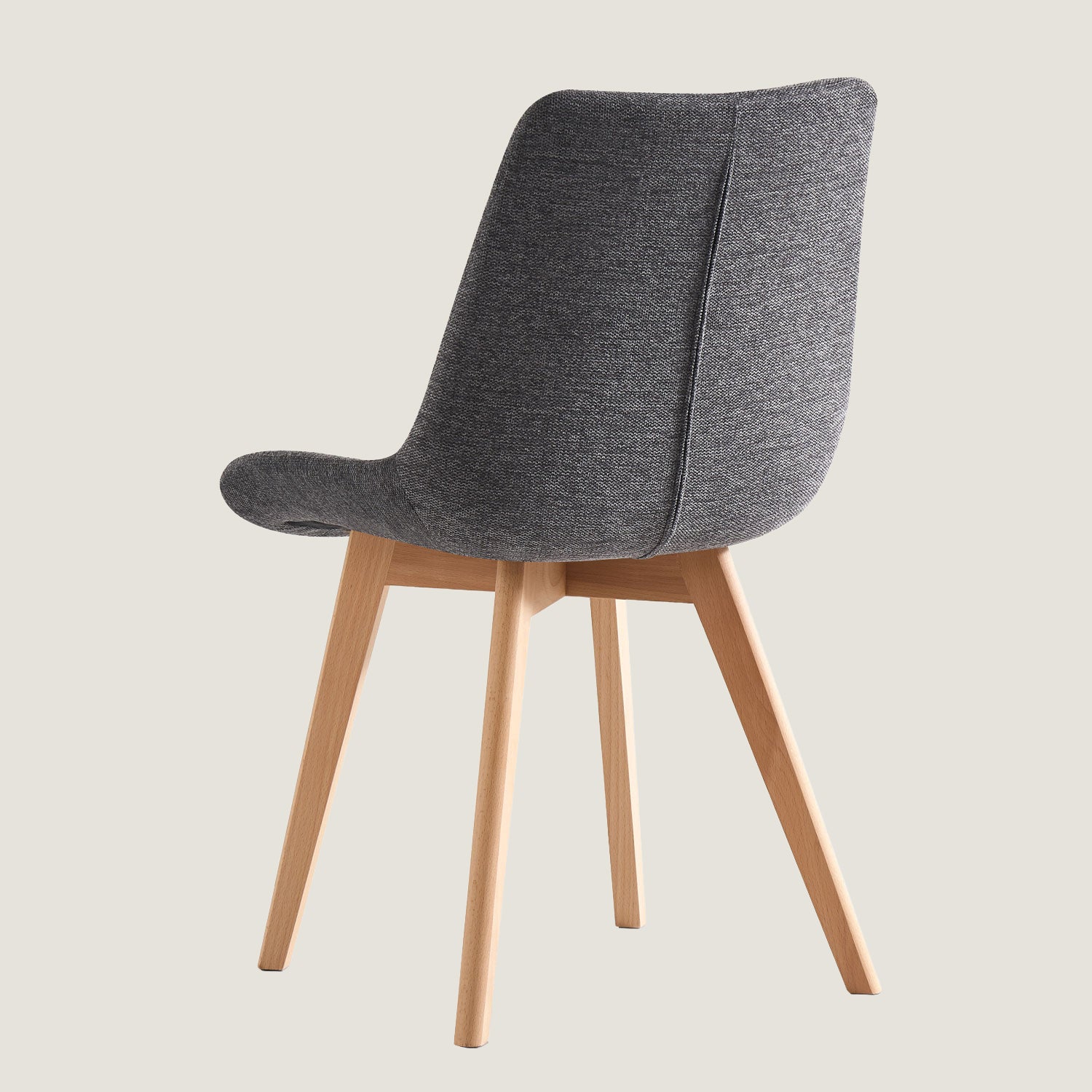 Esszimmerstühle 2er Set TANIA – Polsterstuhl mit Steppung & Holzbeinen | B&D home