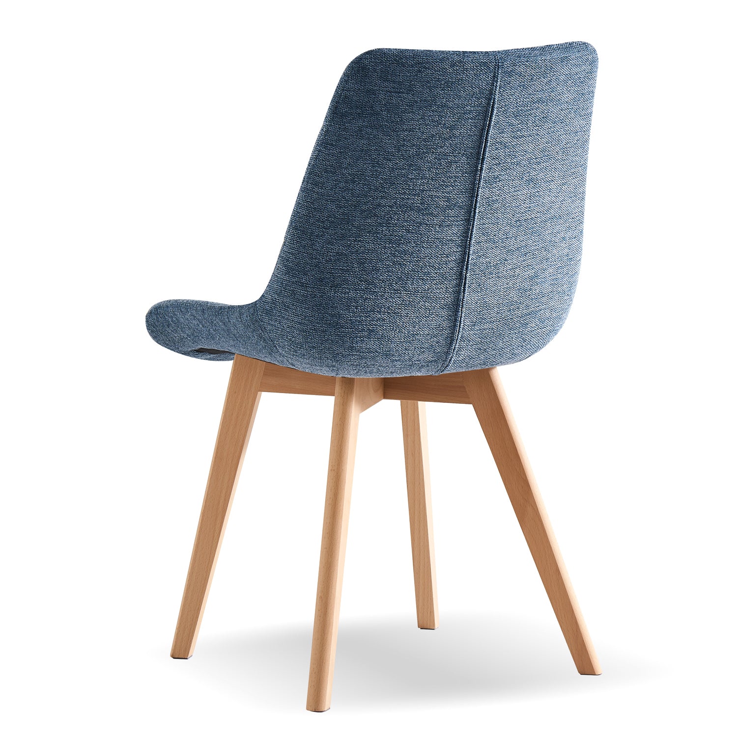 Esszimmerstühle 2er Set TANIA – Polsterstuhl mit Steppung & Holzbeinen | B&D home
