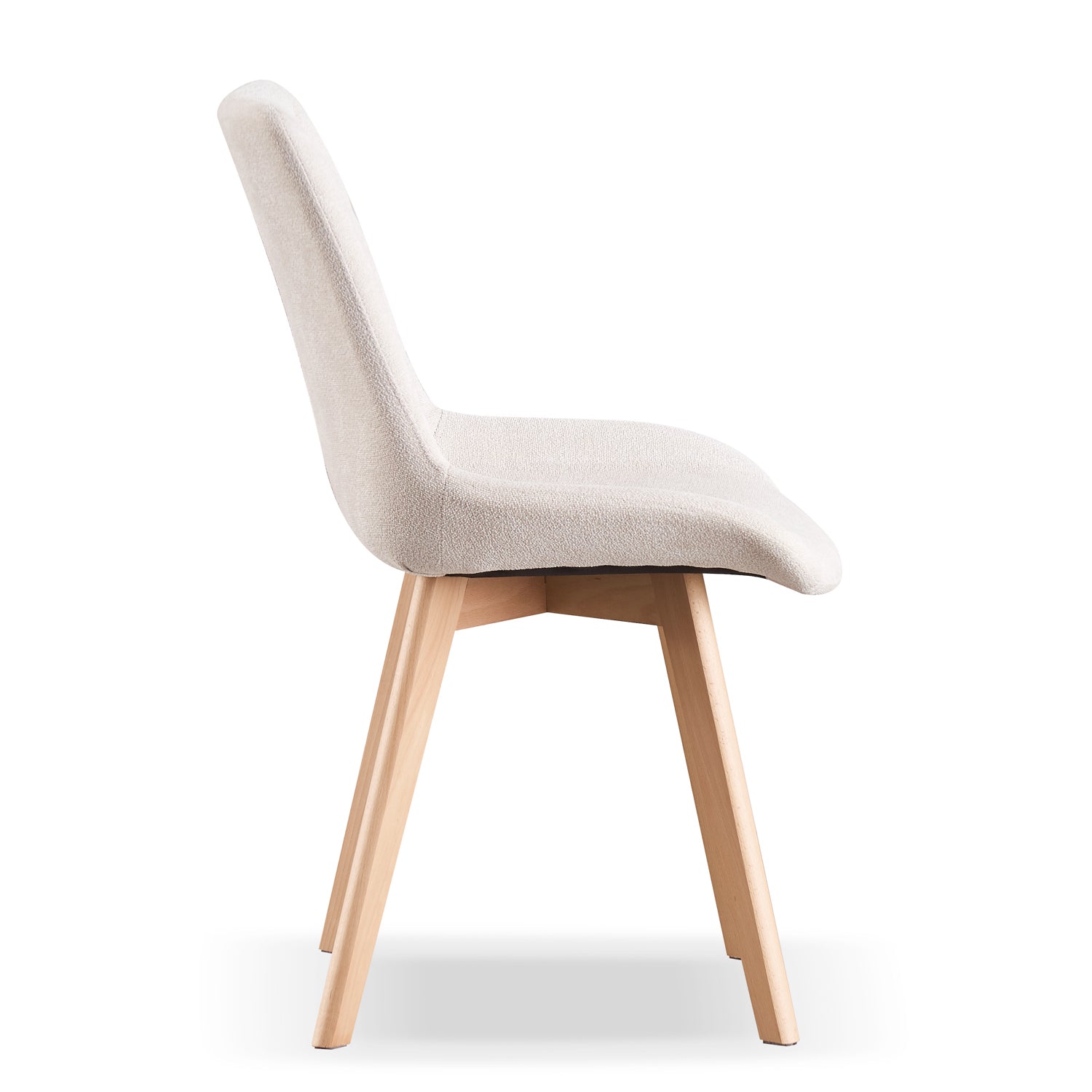 Esszimmerstühle 2er Set TANIA – Polsterstuhl mit Steppung & Holzbeinen | B&D home