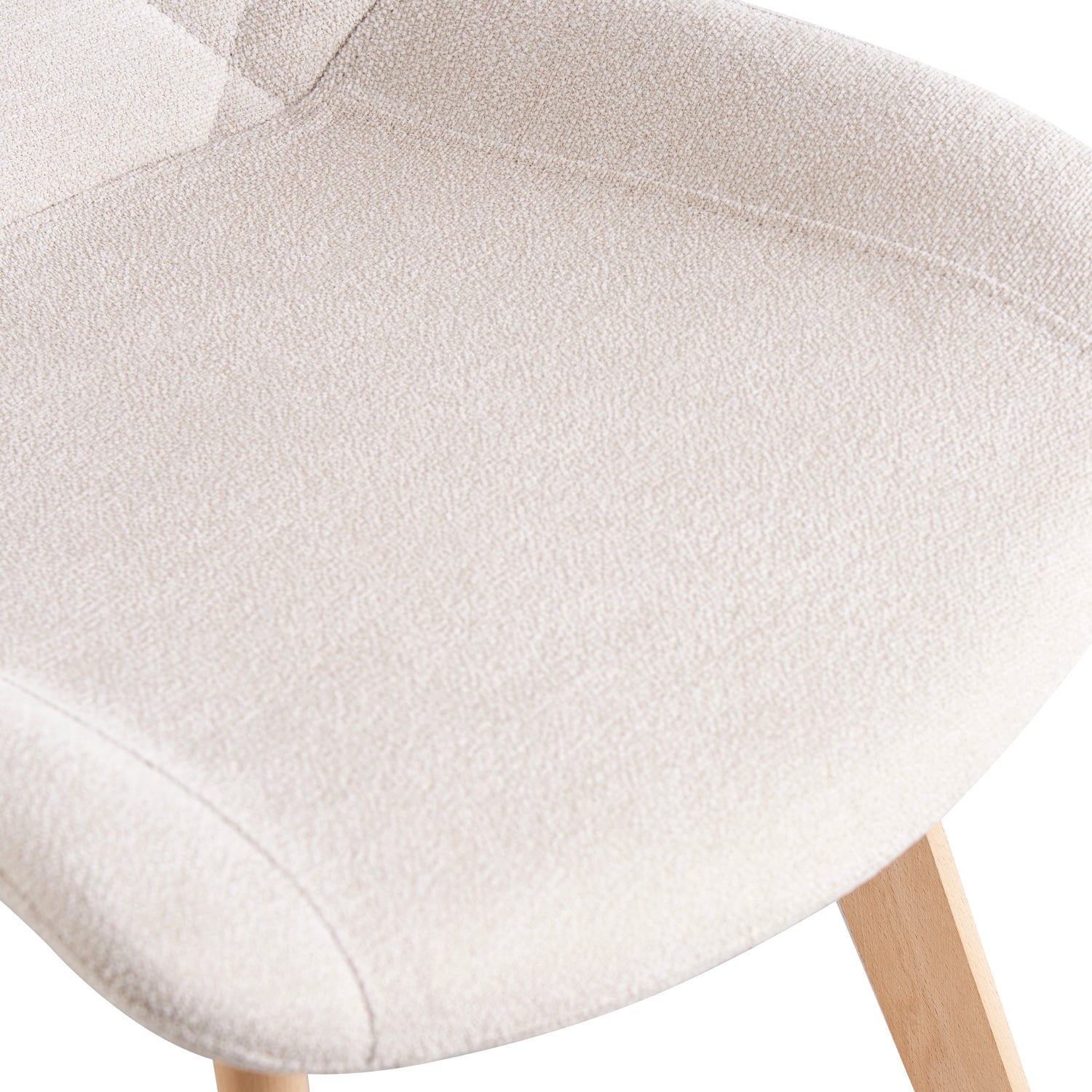 Esszimmerstühle 2er Set TANIA – Polsterstuhl mit Steppung & Holzbeinen | B&D home