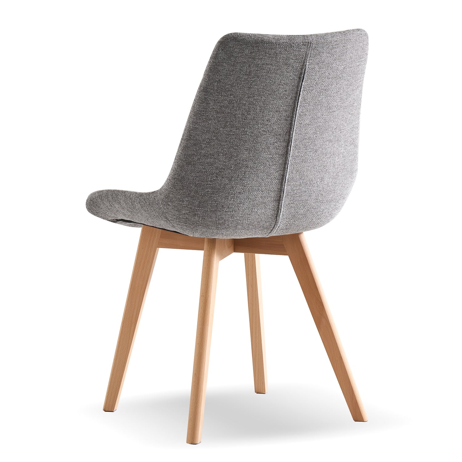 Esszimmerstühle 2er Set TANIA – Polsterstuhl mit Steppung & Holzbeinen | B&D home
