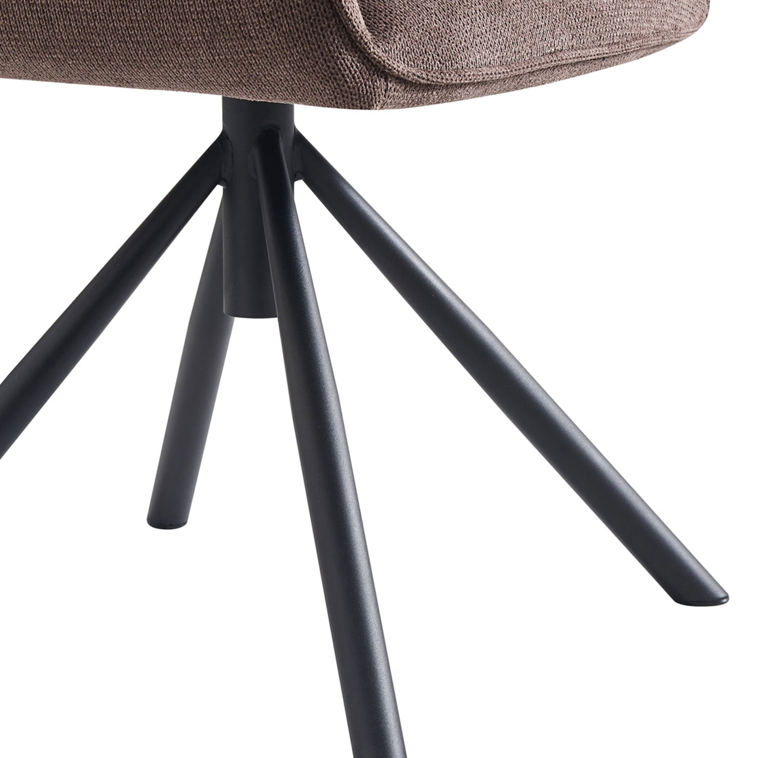 Esszimmerstuhl LATONA – Drehbarer Polsterstuhl mit Armlehne & Metallgestell | B&D home