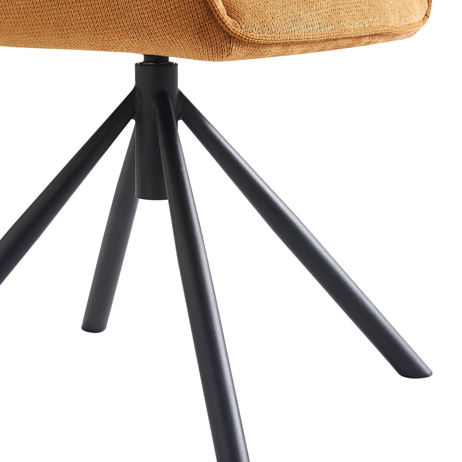 Esszimmerstuhl LATONA – Drehbarer Polsterstuhl mit Armlehne & Metallgestell | B&D home