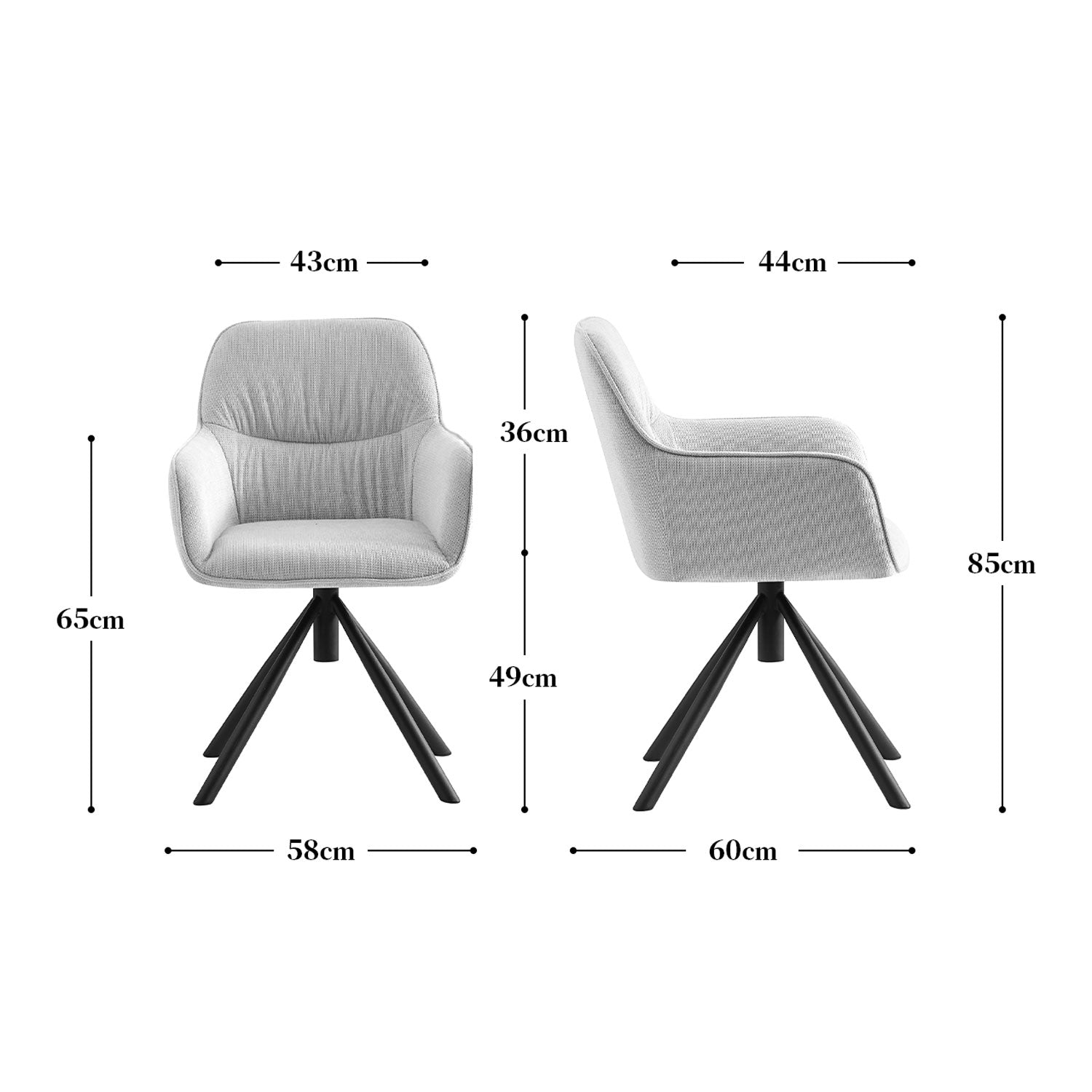 B-Ware Esszimmerstuhl LATONA, Cappuccino | komfortabel & stilvoll | B&D home