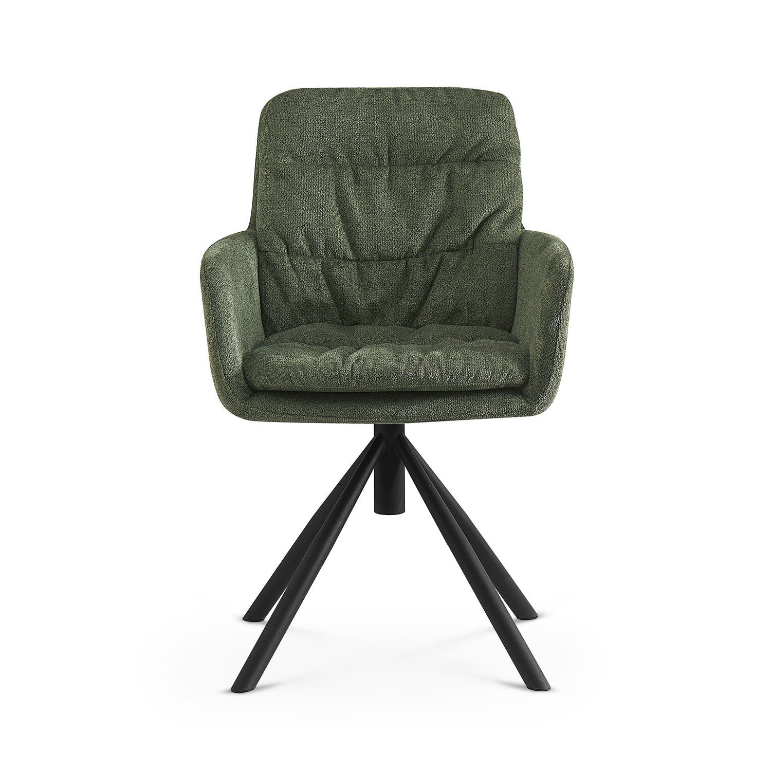 Esszimmerstuhl CAZAR – Drehbarer Polsterstuhl mit Armlehne & Metallgestell | B&D home