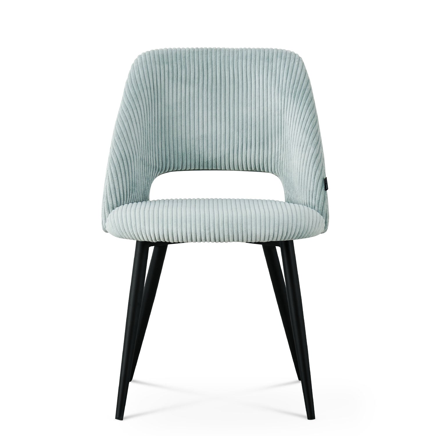 Esszimmerstühle 2er Set VICKY – Polsterstuhl aus Cordstoff mit Metallgestell | B&D home