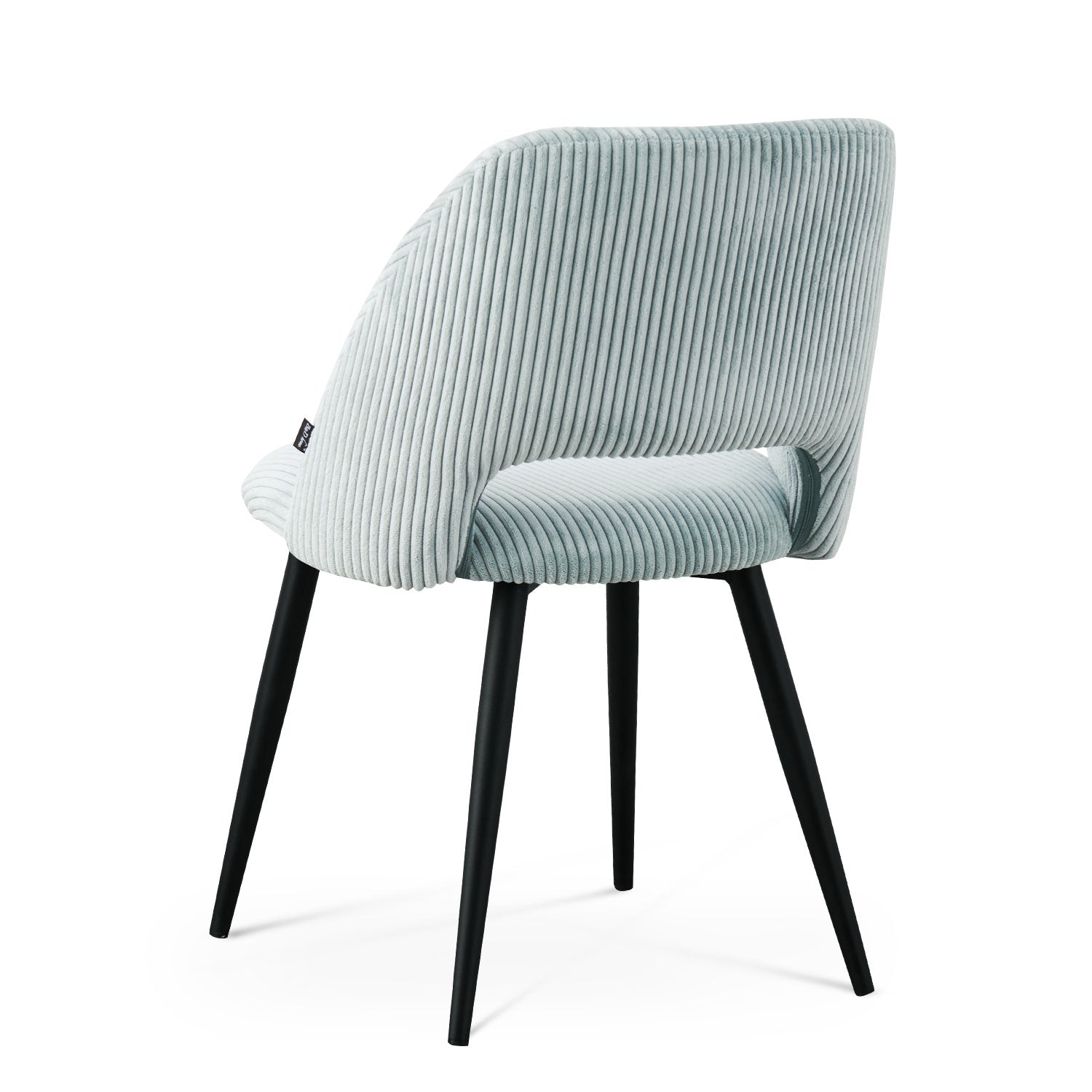 Esszimmerstühle 2er Set VICKY – Polsterstuhl aus Cordstoff mit Metallgestell | B&D home