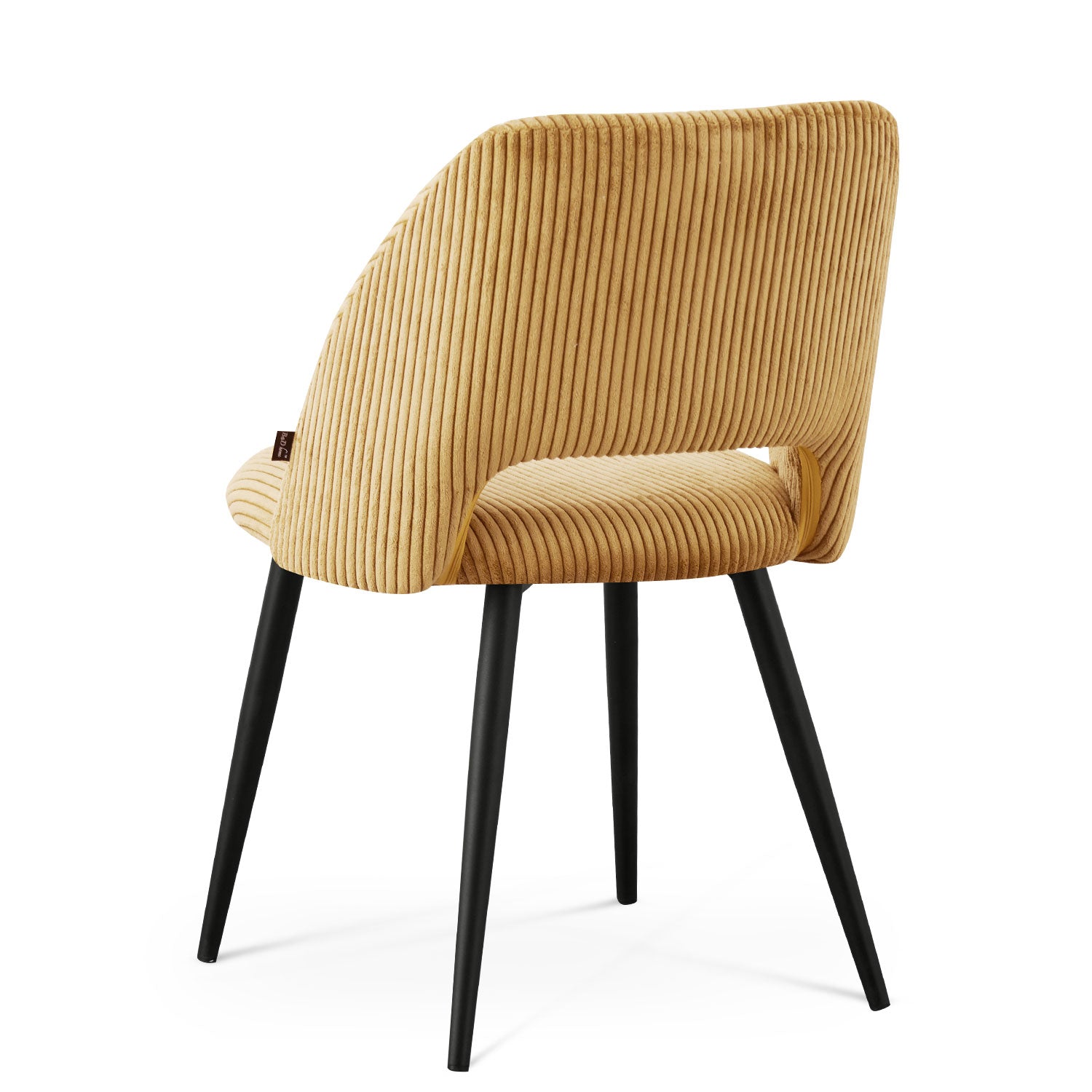 Esszimmerstühle 2er Set VICKY – Polsterstuhl aus Cordstoff mit Metallgestell | B&D home
