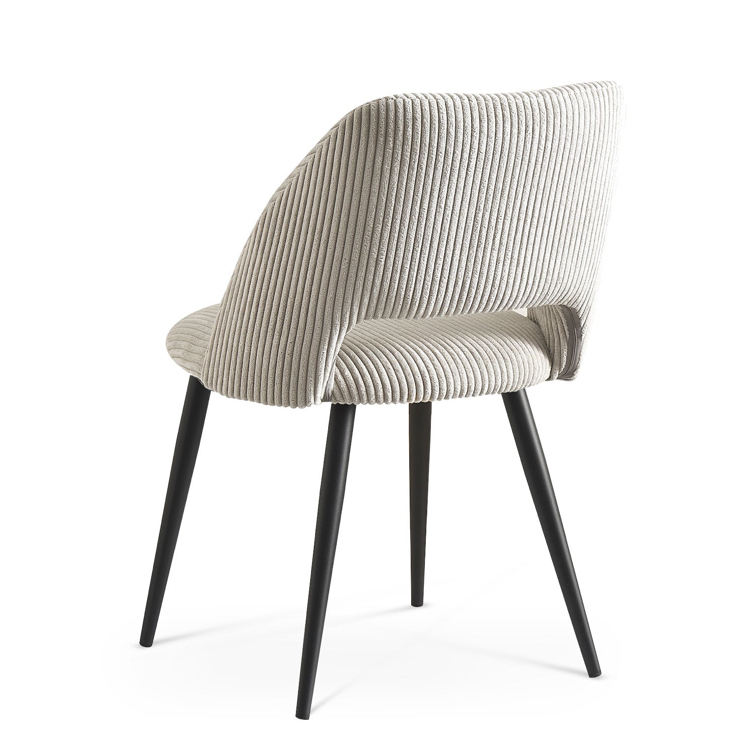 Esszimmerstühle 2er Set VICKY – Polsterstuhl aus Cordstoff mit Metallgestell | B&D home
