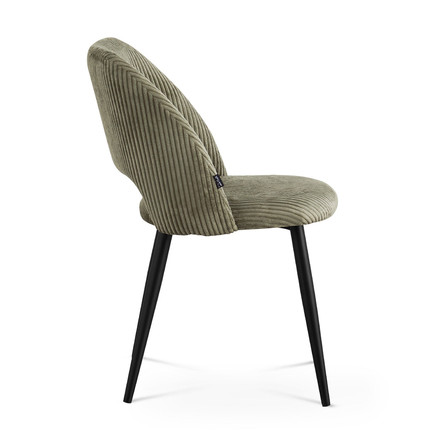 Esszimmerstühle 2er Set VICKY – Polsterstuhl aus Cordstoff mit Metallgestell | B&D home