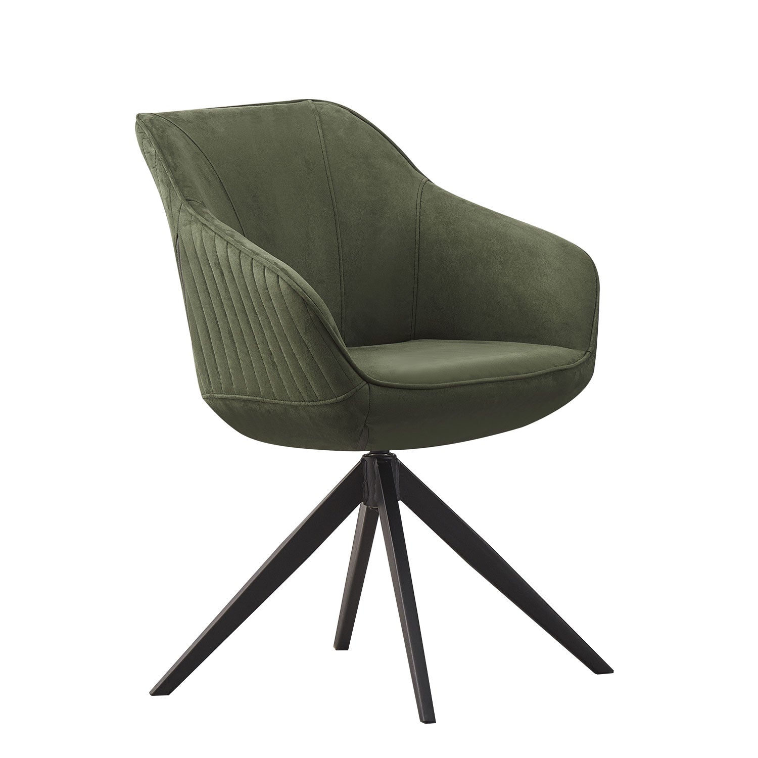Esszimmerstuhl KATJA – 360° Drehstuhl mit Armlehne & Steppdesign | B&D home