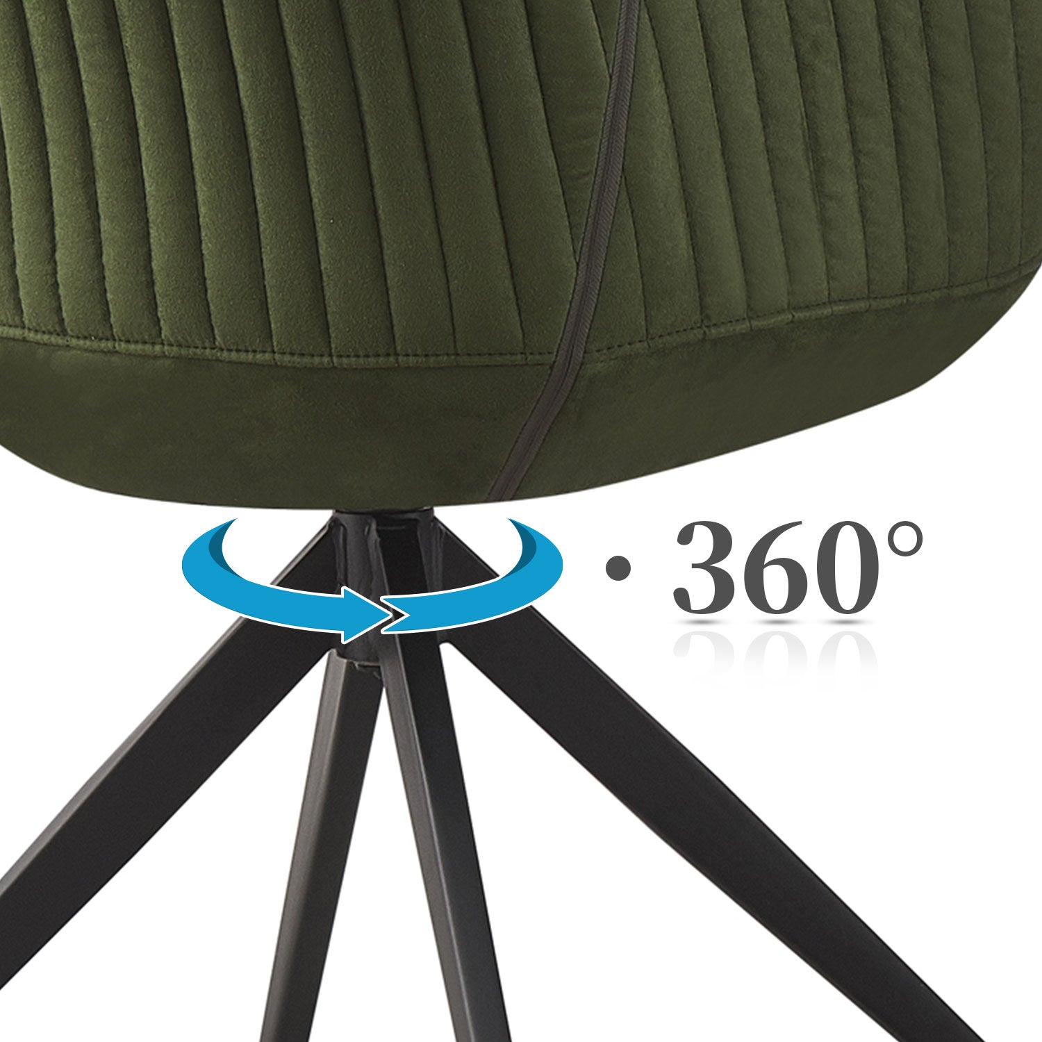 Esszimmerstuhl KATJA – 360° Drehstuhl mit Armlehne & Steppdesign | B&D home