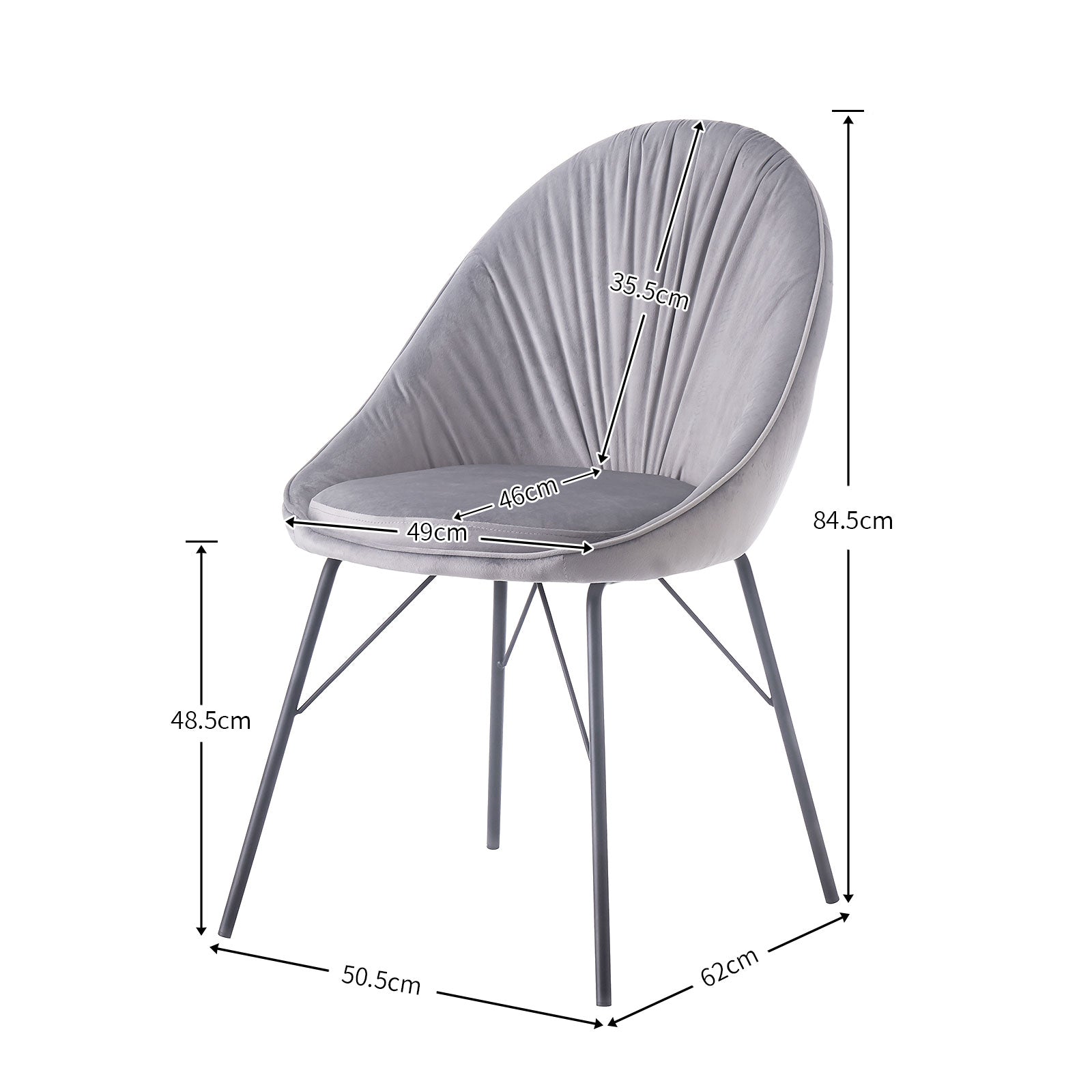 C-Ware Esszimmerstuhl MILA, 2er Set, Blau (ungeprüfte Retoure) | komfortabel & stilvoll | B&D home