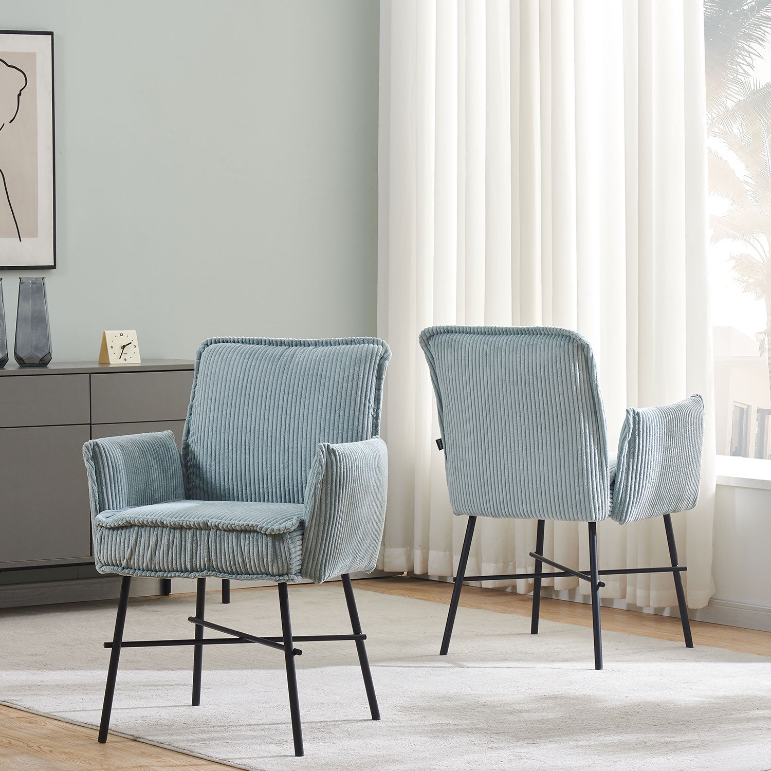 B-Ware Esszimmerstuhl JÜRGEN, Blau | komfortabel & stilvoll | B&D home