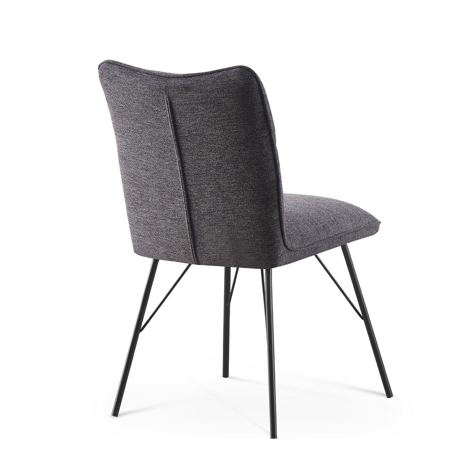 Esszimmerstühle 2er Set NELE – Polsterstuhl mit Steppung & Metallgestell | B&D home
