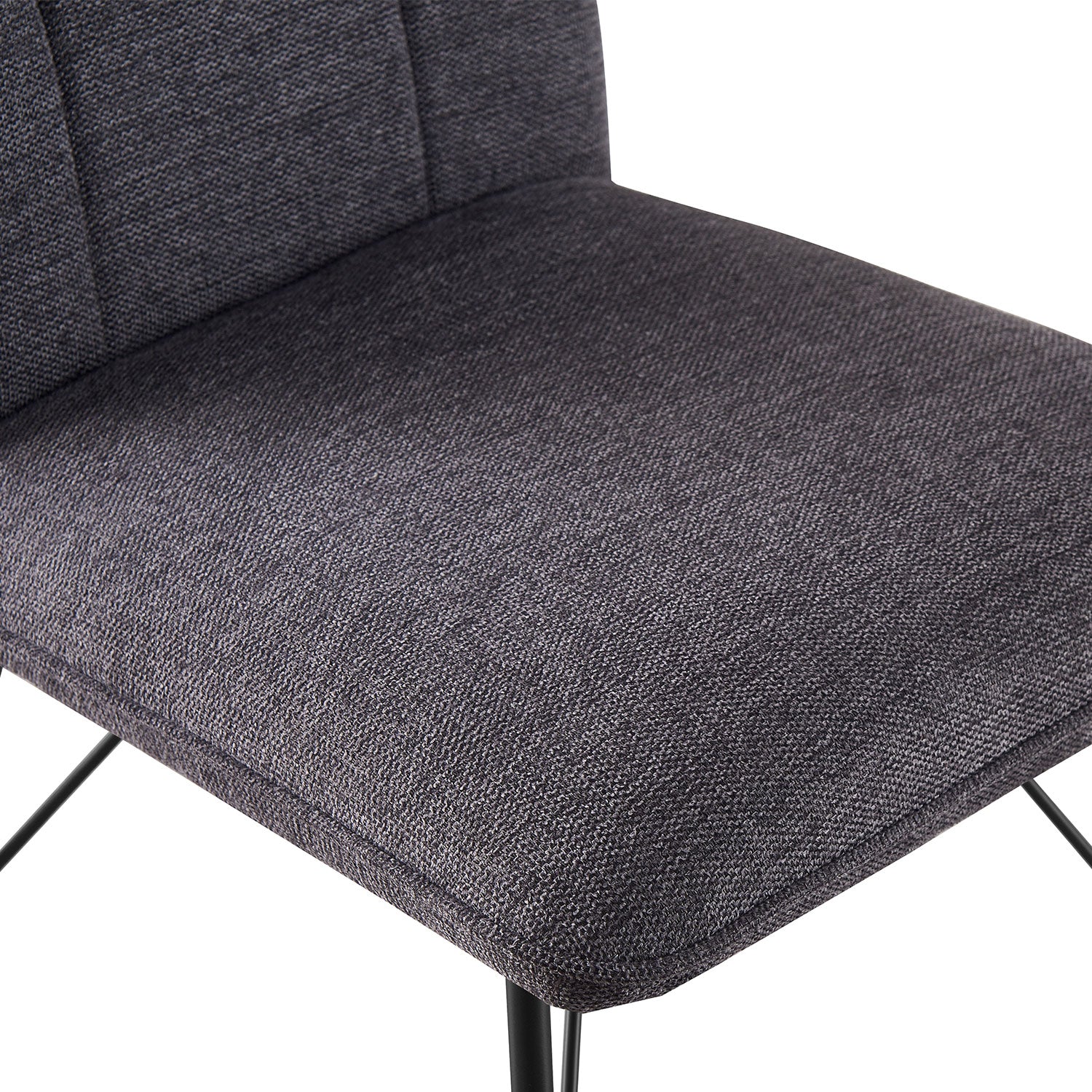 Esszimmerstühle 2er Set NELE – Polsterstuhl mit Steppung & Metallgestell | B&D home