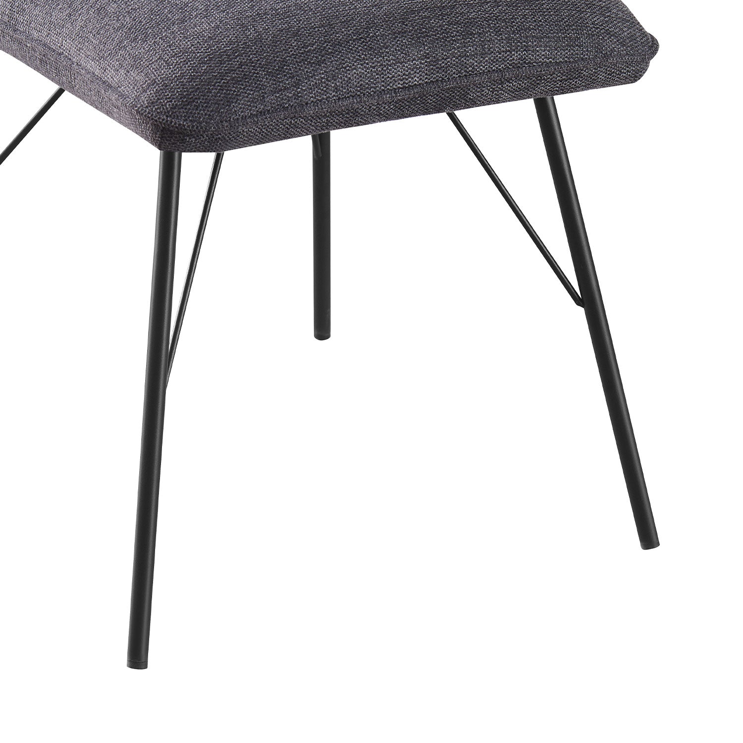 Esszimmerstühle 2er Set NELE – Polsterstuhl mit Steppung & Metallgestell | B&D home