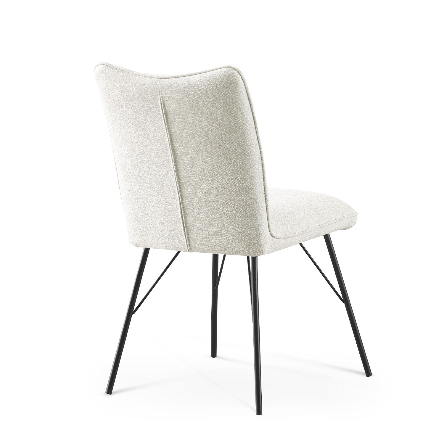 Esszimmerstühle 2er Set NELE – Polsterstuhl mit Steppung & Metallgestell | B&D home