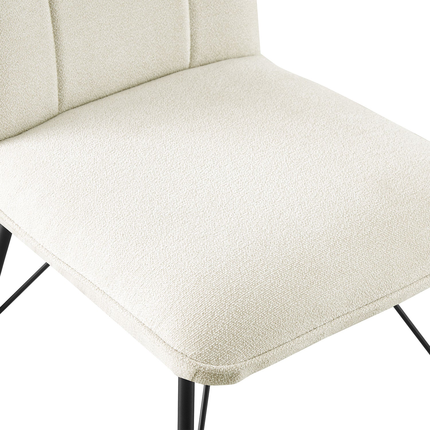 Esszimmerstühle 2er Set NELE – Polsterstuhl mit Steppung & Metallgestell | B&D home