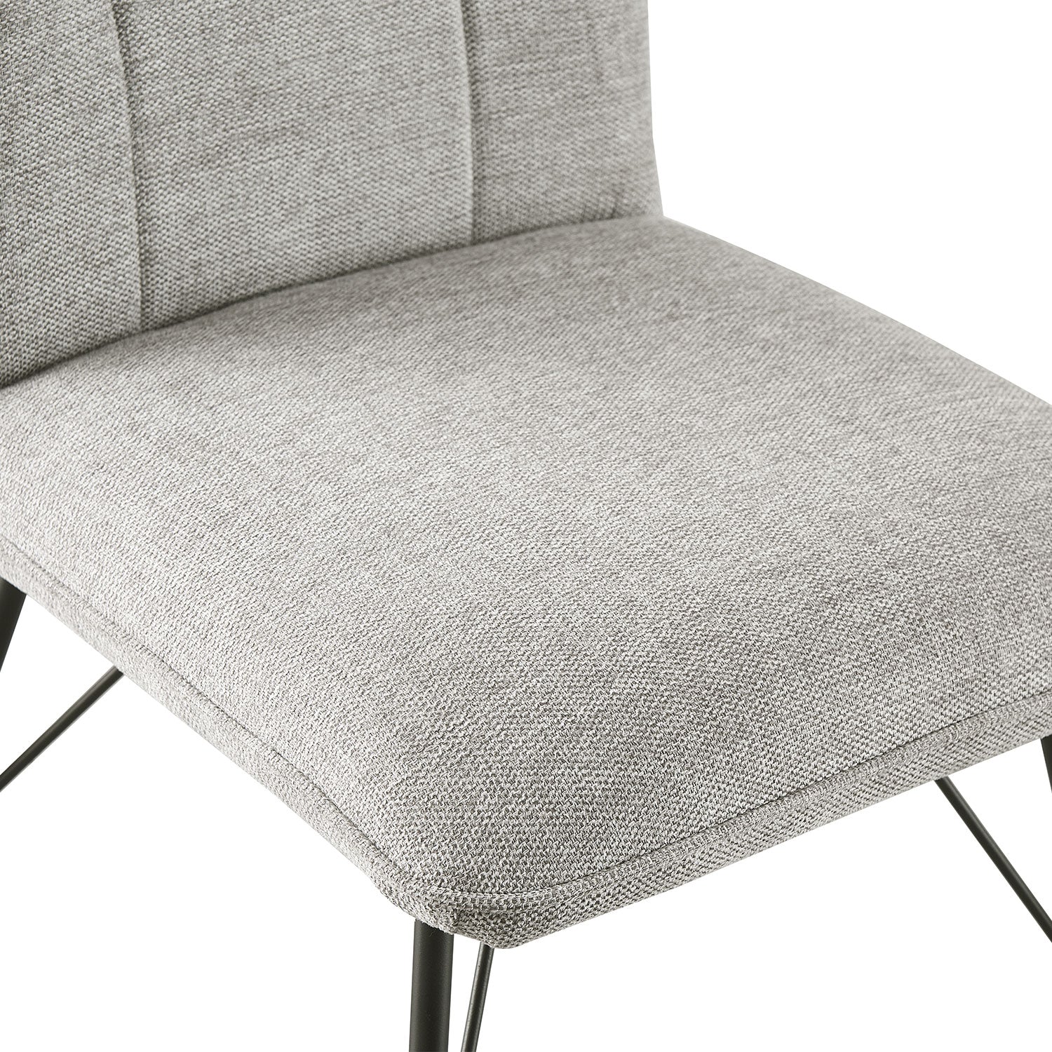 Esszimmerstühle 2er Set NELE – Polsterstuhl mit Steppung & Metallgestell | B&D home