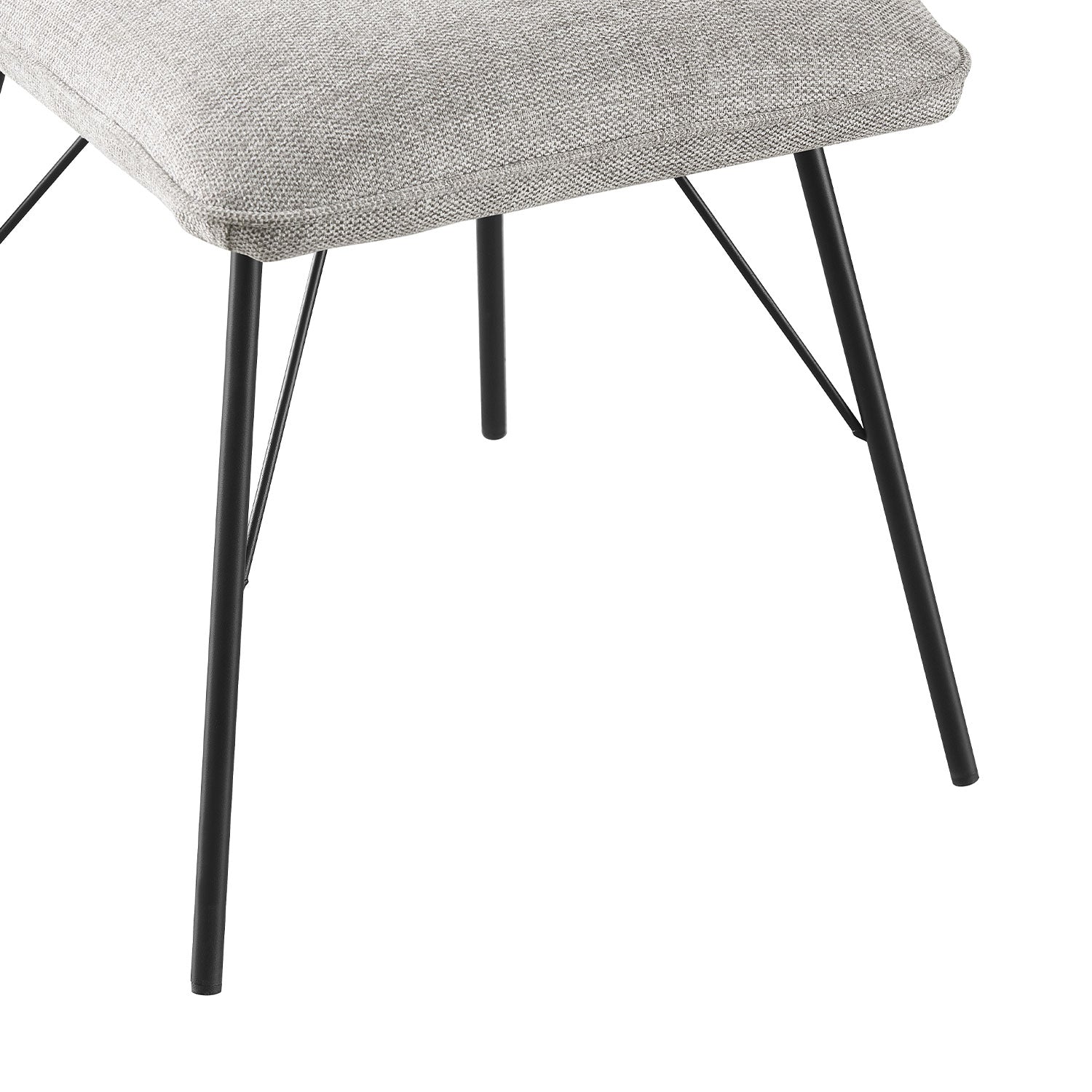 Esszimmerstühle 2er Set NELE – Polsterstuhl mit Steppung & Metallgestell | B&D home