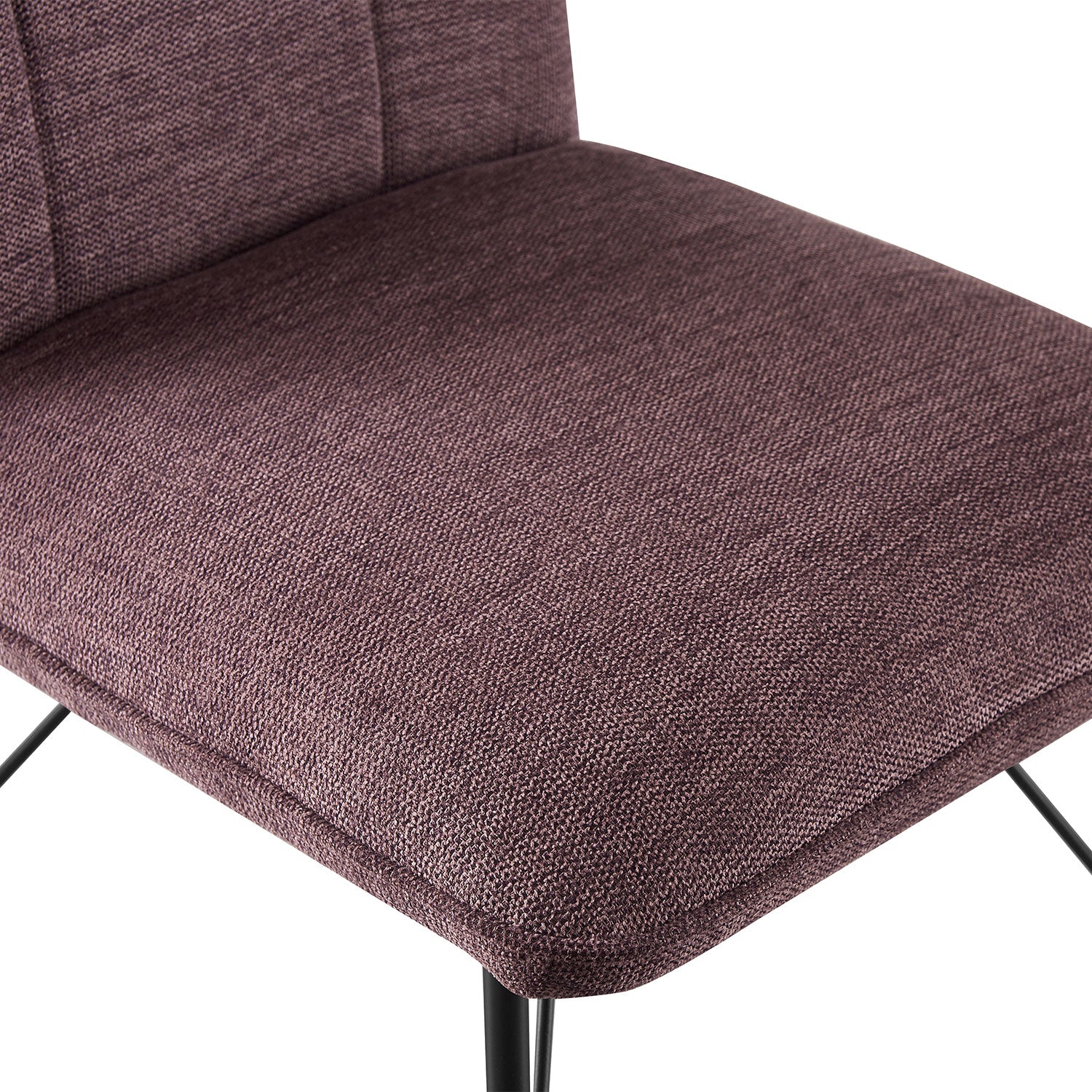 Esszimmerstühle 2er Set NELE – Polsterstuhl mit Steppung & Metallgestell | B&D home