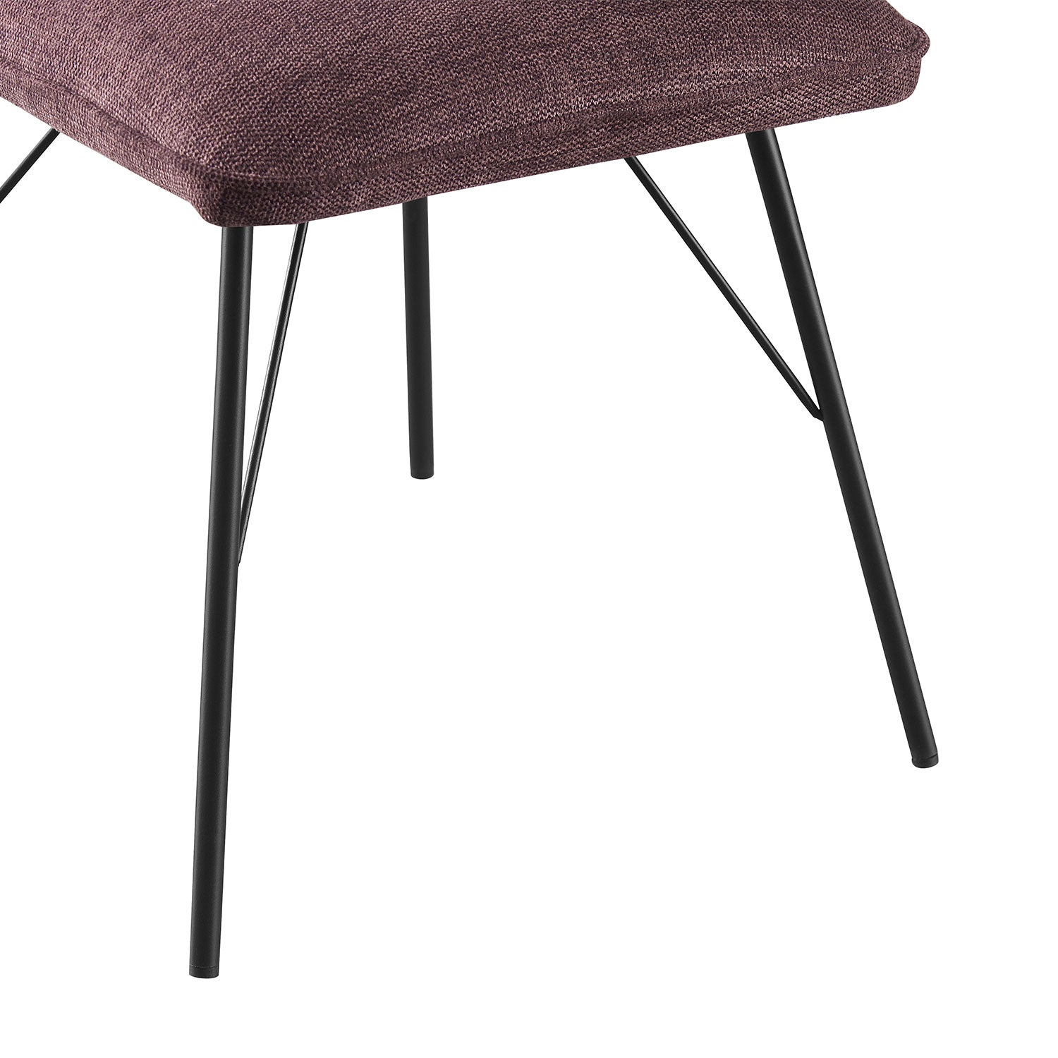 Esszimmerstühle 2er Set NELE – Polsterstuhl mit Steppung & Metallgestell | B&D home