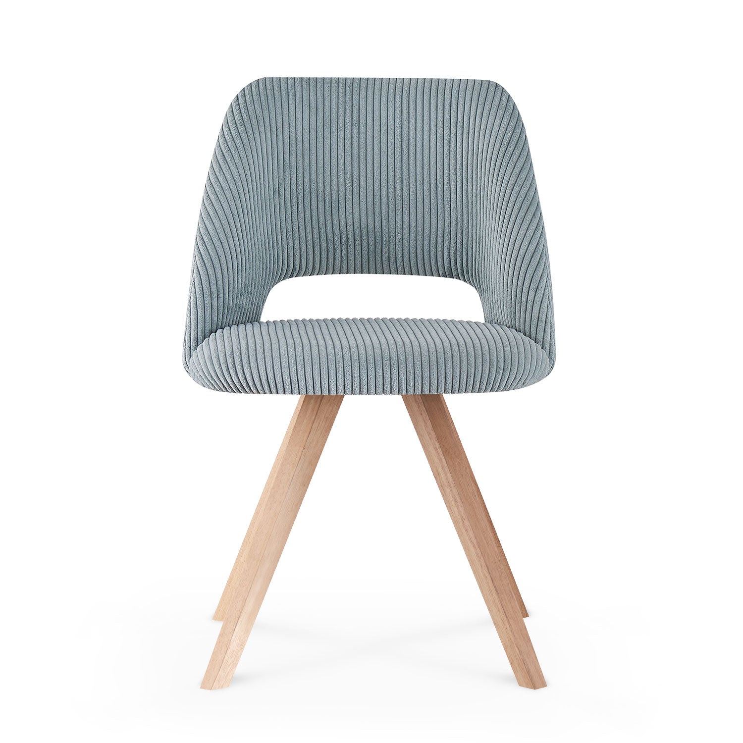 Esszimmerstühle 2er Set VICKY – Polsterstuhl aus Cordstoff mit Metallgestell | B&D home