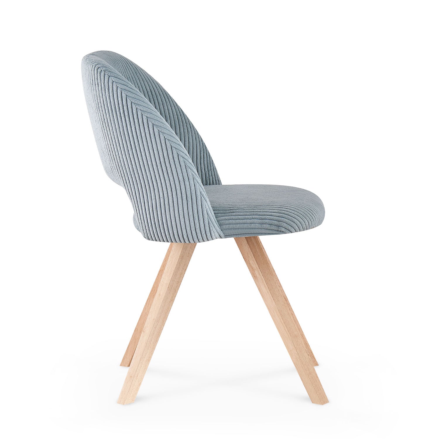 Esszimmerstühle 2er Set VICKY – Polsterstuhl aus Cordstoff mit Metallgestell | B&D home