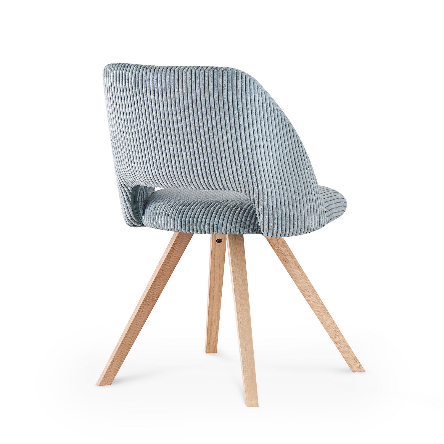Esszimmerstühle 2er Set VICKY – Polsterstuhl aus Cordstoff mit Metallgestell | B&D home