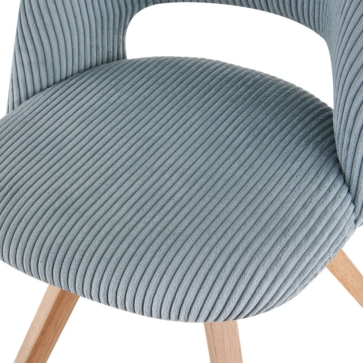 Esszimmerstühle 2er Set VICKY – Polsterstuhl aus Cordstoff mit Metallgestell | B&D home