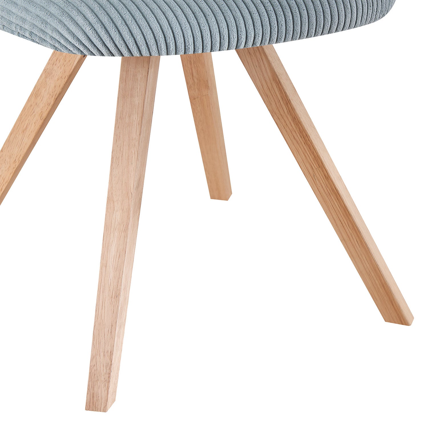 Esszimmerstühle 2er Set VICKY – Polsterstuhl aus Cordstoff mit Metallgestell | B&D home