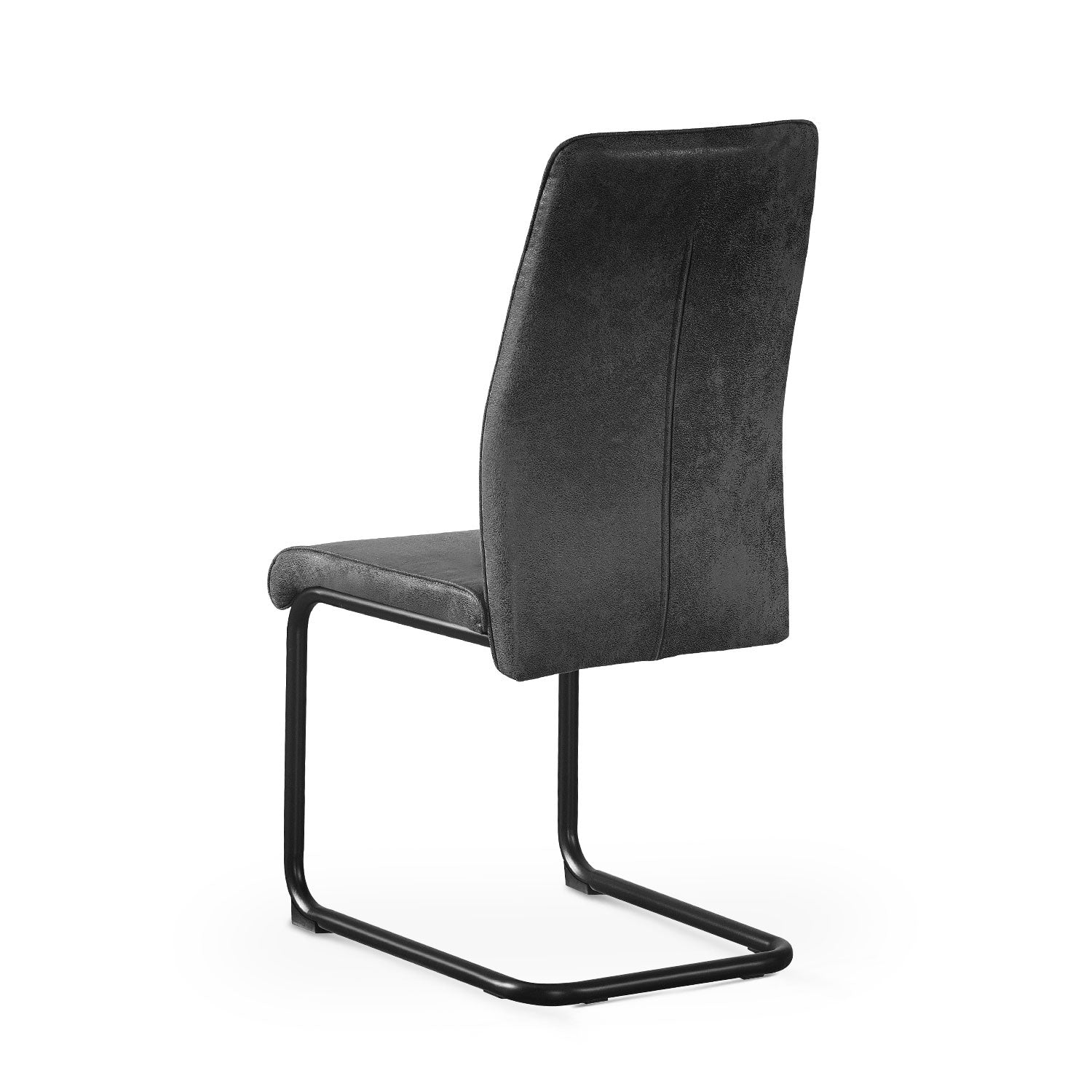 Esszimmerstühle 2er Set THEO – Schwingstuhl mit Steppdesign & Kunstlederbezug | B&D home