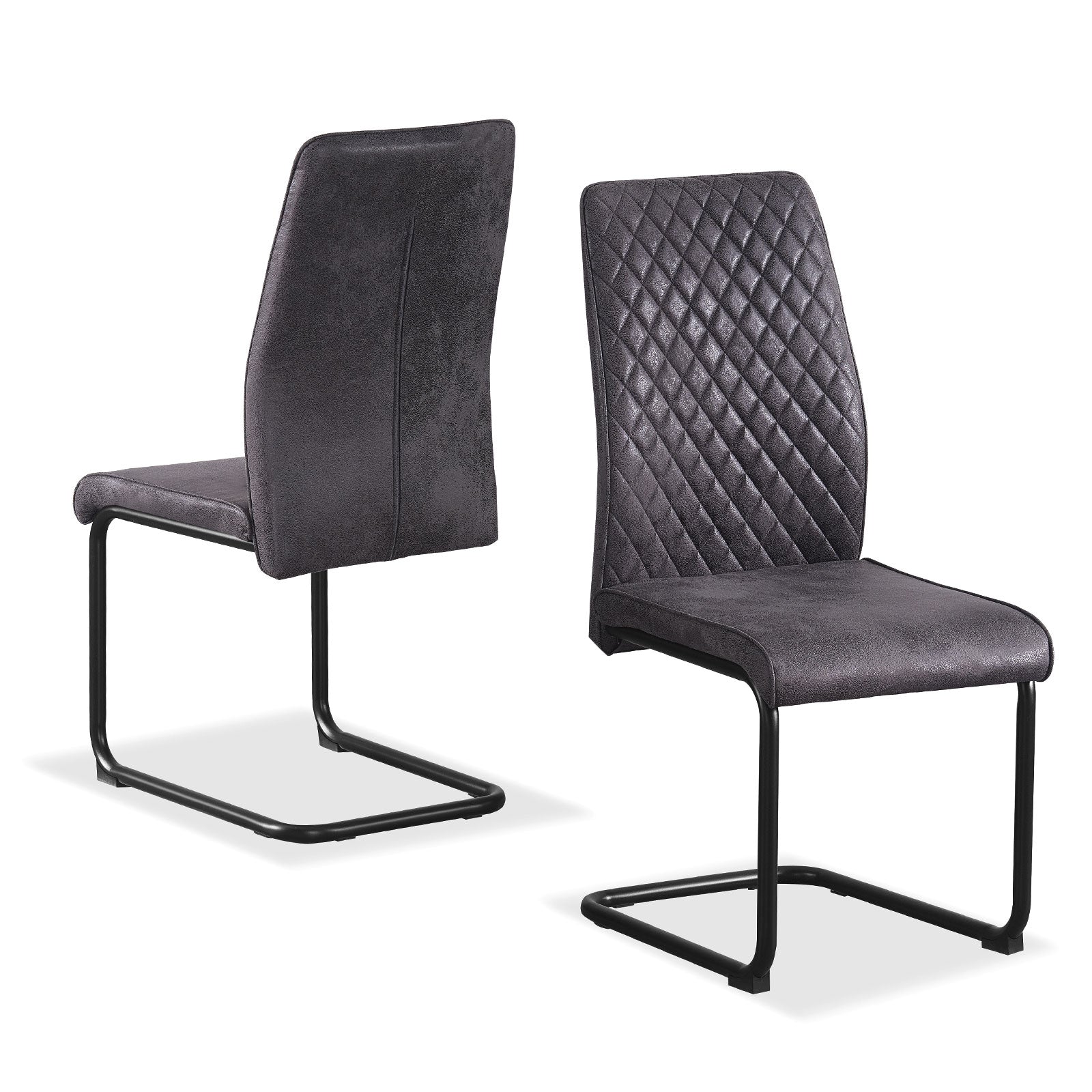 C-Ware Esszimmerstuhl THEO, 2er Set, Anthrazit (ungeprüfte Retoure) | komfortabel & stilvoll | B&D home