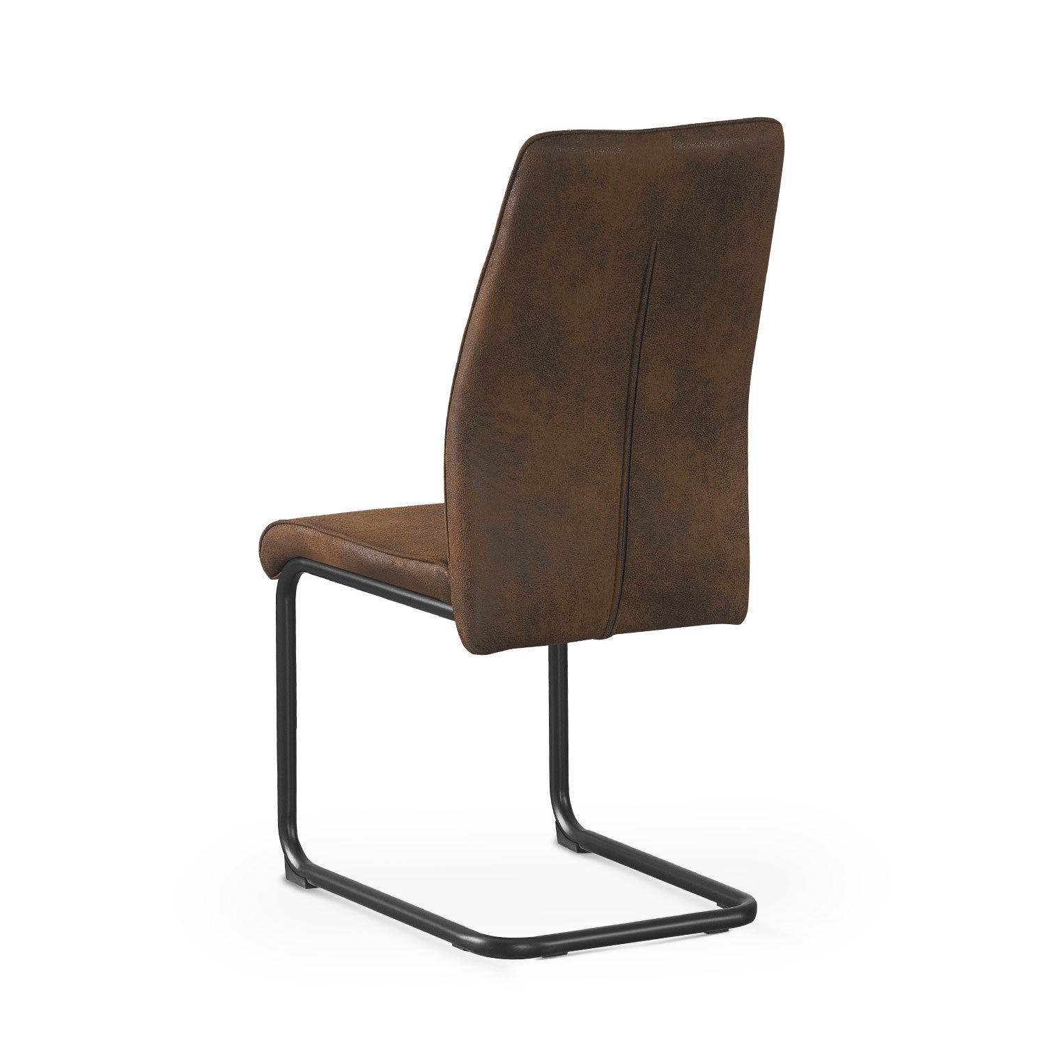 Esszimmerstühle 2er Set THEO – Schwingstuhl mit Steppdesign & Kunstlederbezug | B&D home