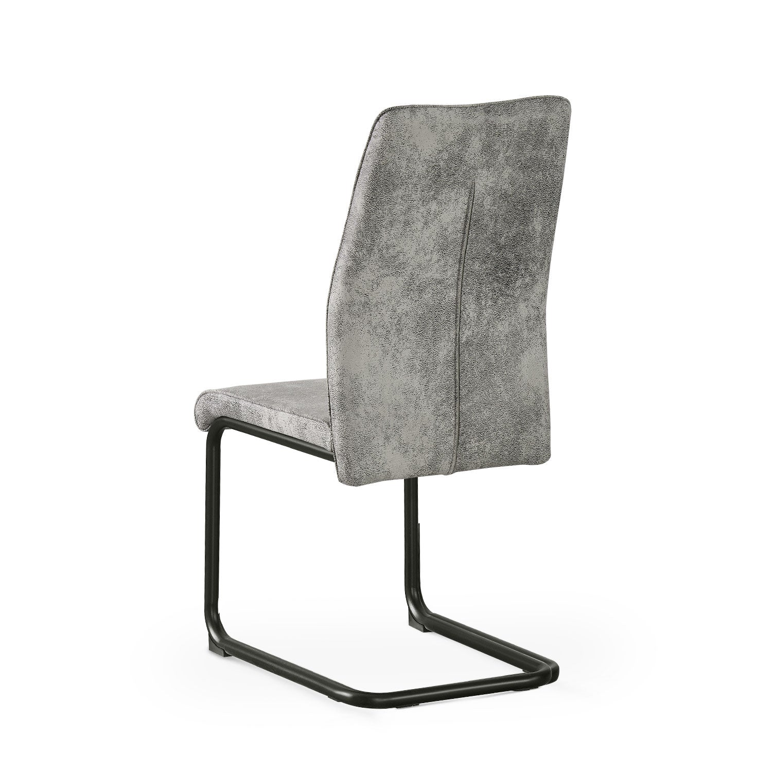 Esszimmerstühle 2er Set THEO – Schwingstuhl mit Steppdesign & Kunstlederbezug | B&D home